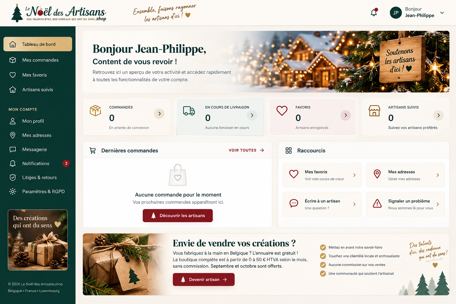 Atelier de Noel des artisans