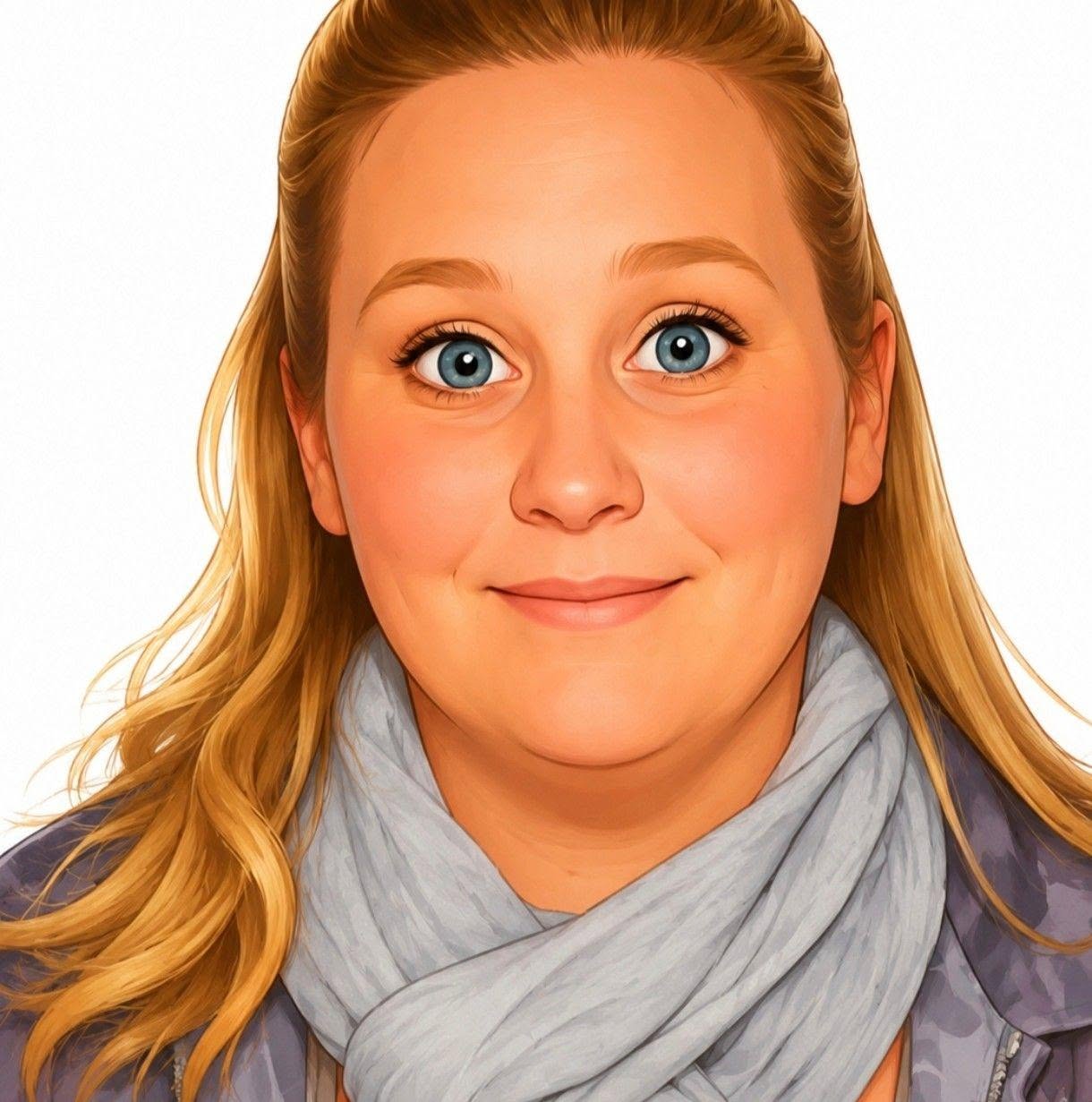 Portrait de Katty, textile