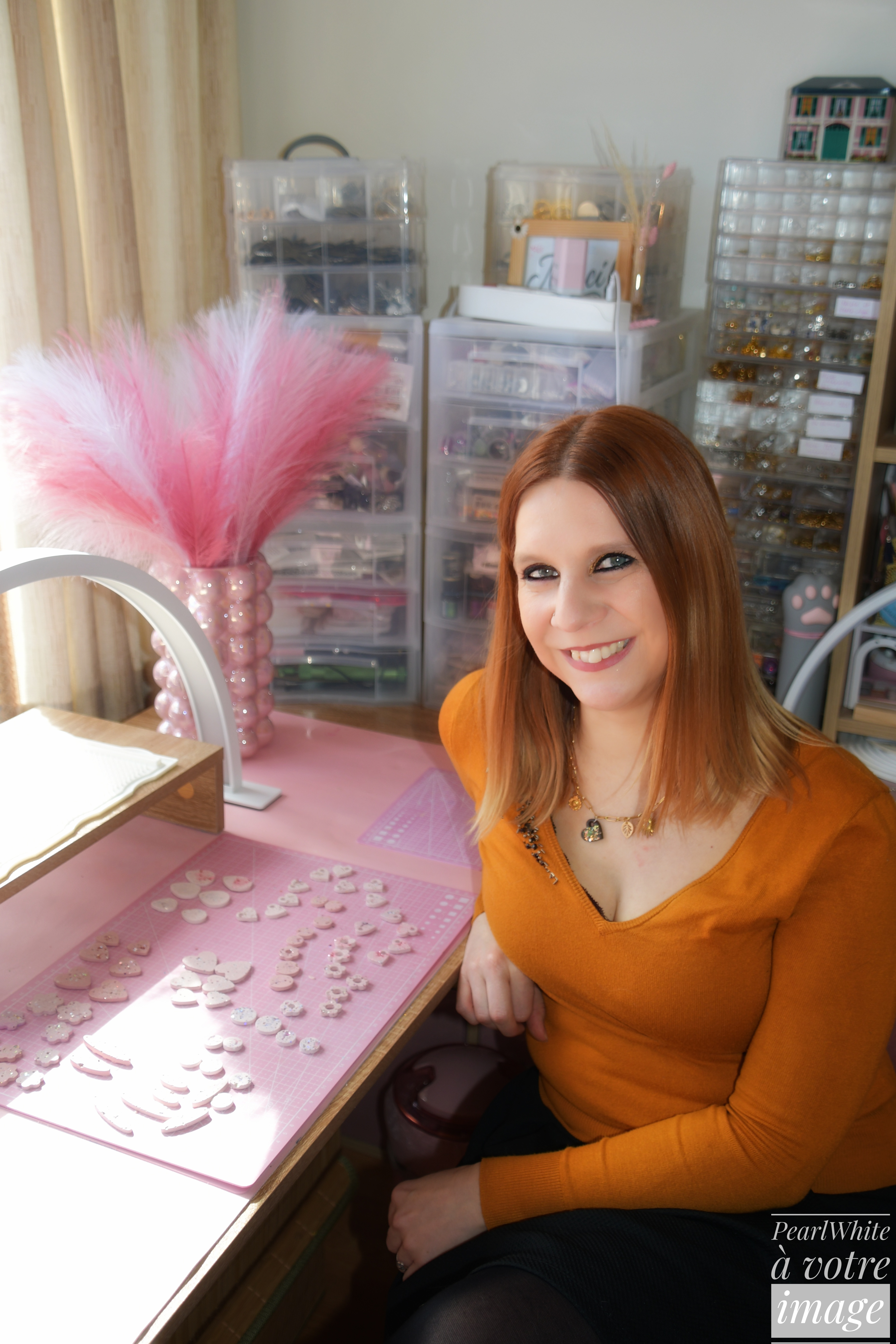 Nancy dans son atelier