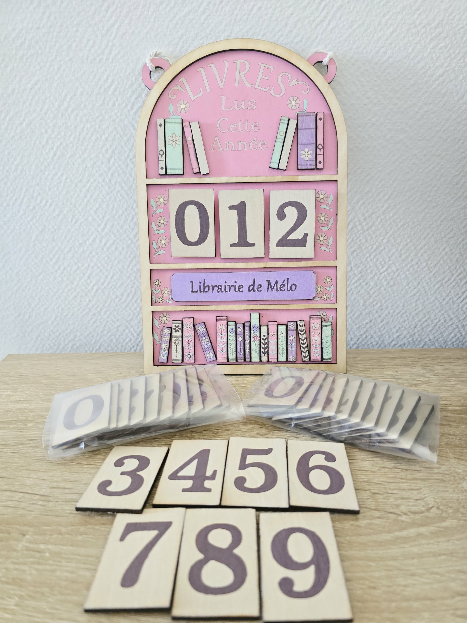 Compteur de livres lus personnalisé avec prénom — visuel 1