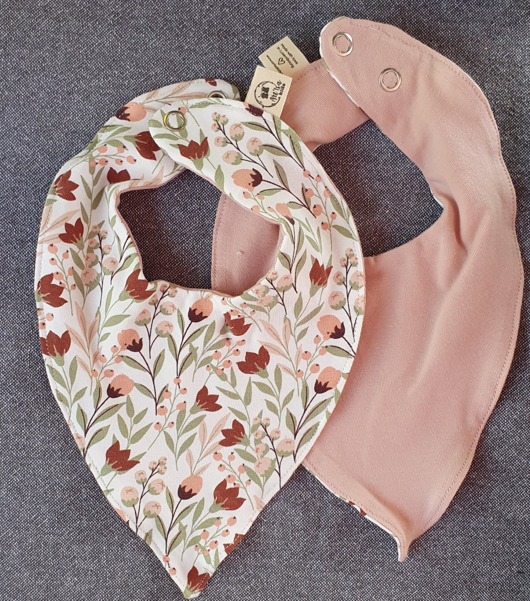 Bandana réversible absorbant FEUILLAGE D'AUTOMNE — visuel 1