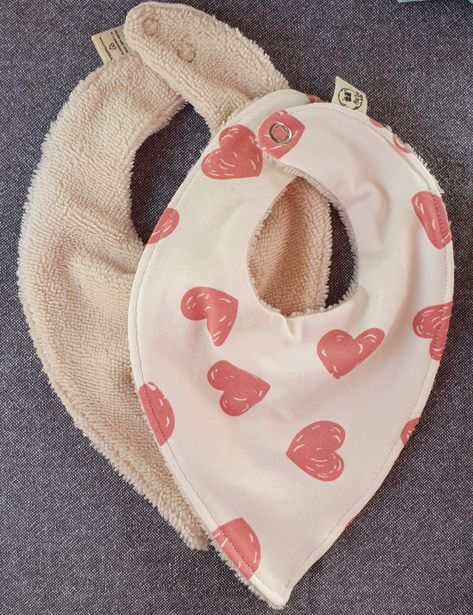 Bandana réversible absorbant BUBBLE COEURS — visuel 1