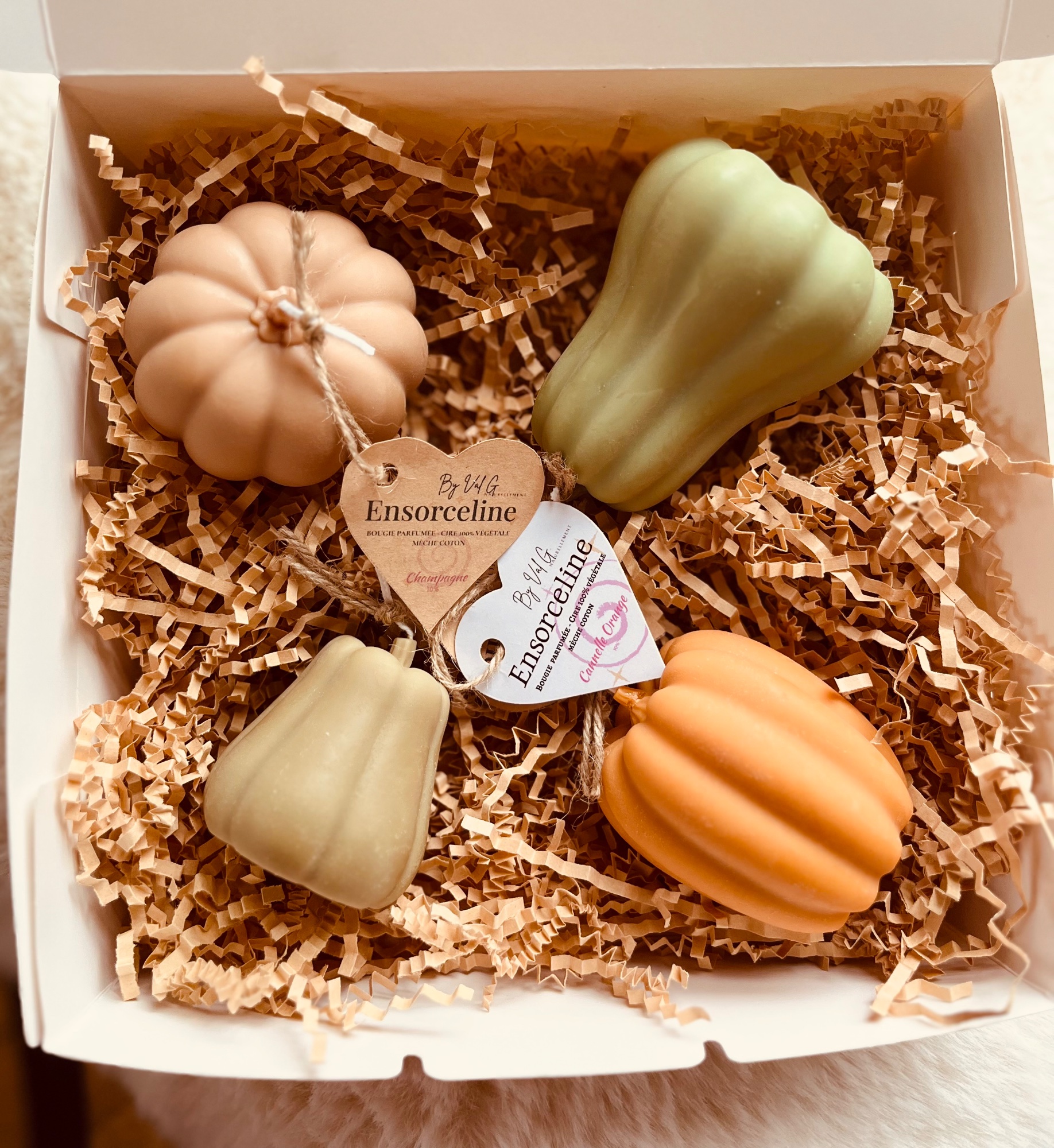 Coffret automnal "Les Citrouilles" — coffret de créations d'artisans de Belgique, France et Luxembourg