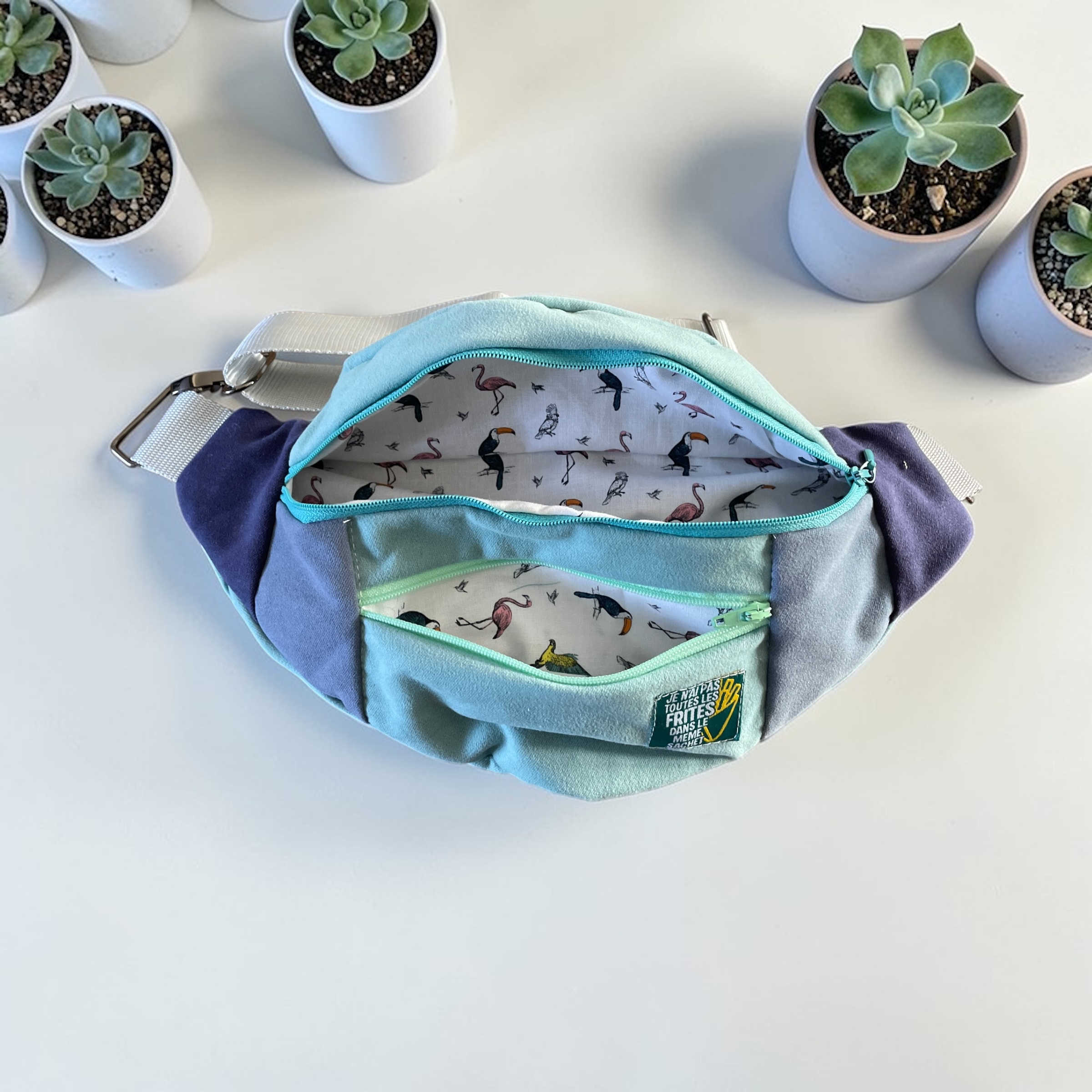 sac banane turquoise — visuel 5