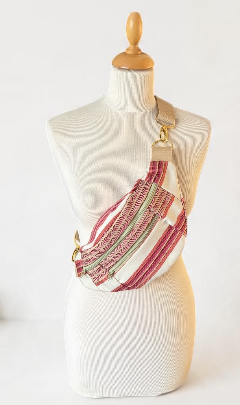 sac banane lignes chaudes horizontales — visuel 1