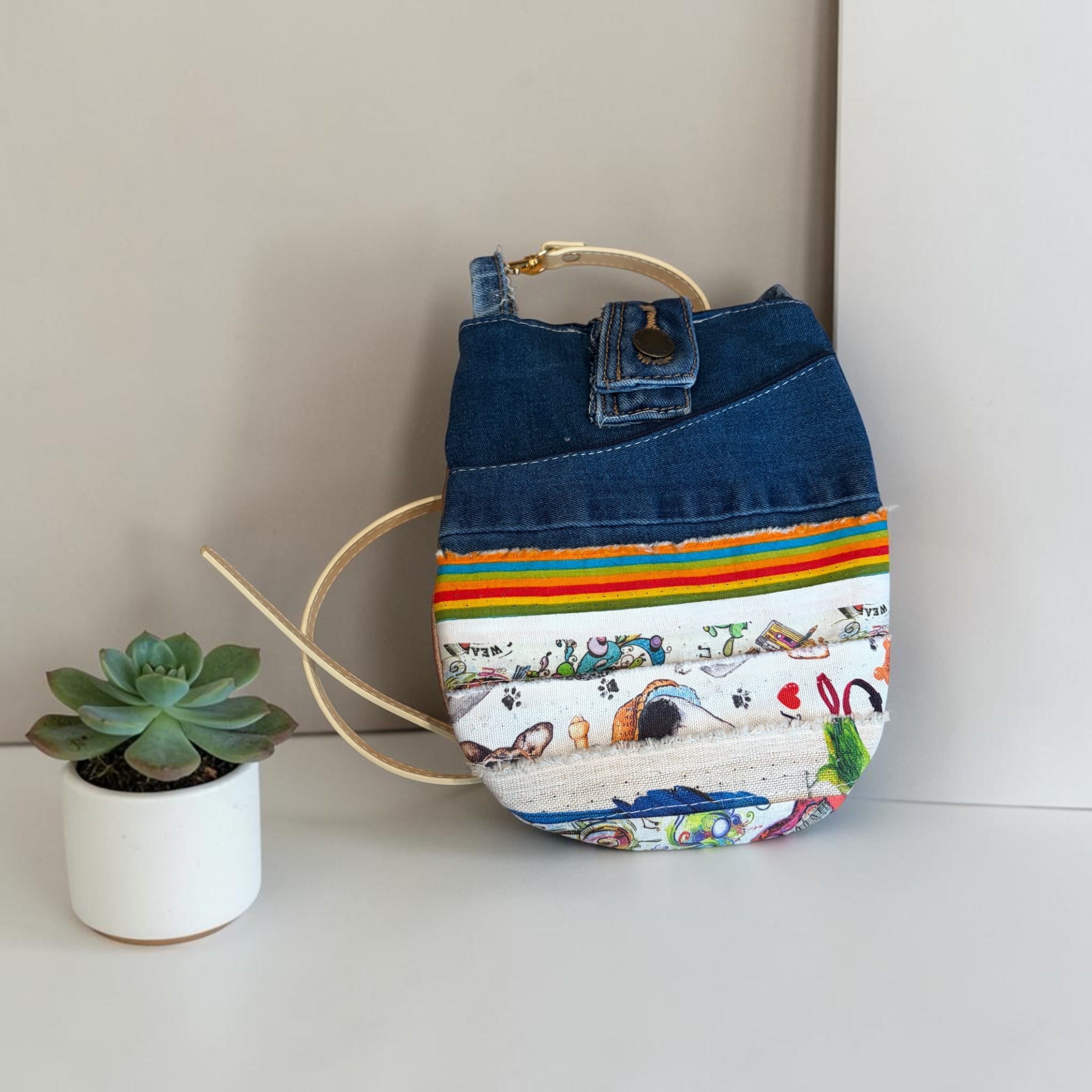 sac pochette bandoulière en jeans upcyclés 10 — visuel 1