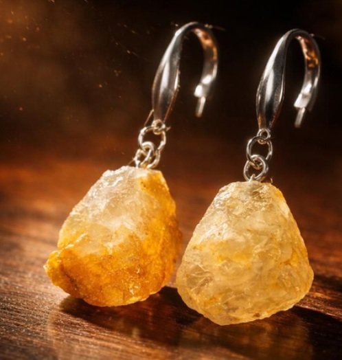 Bo en citrine brute — visuel 1