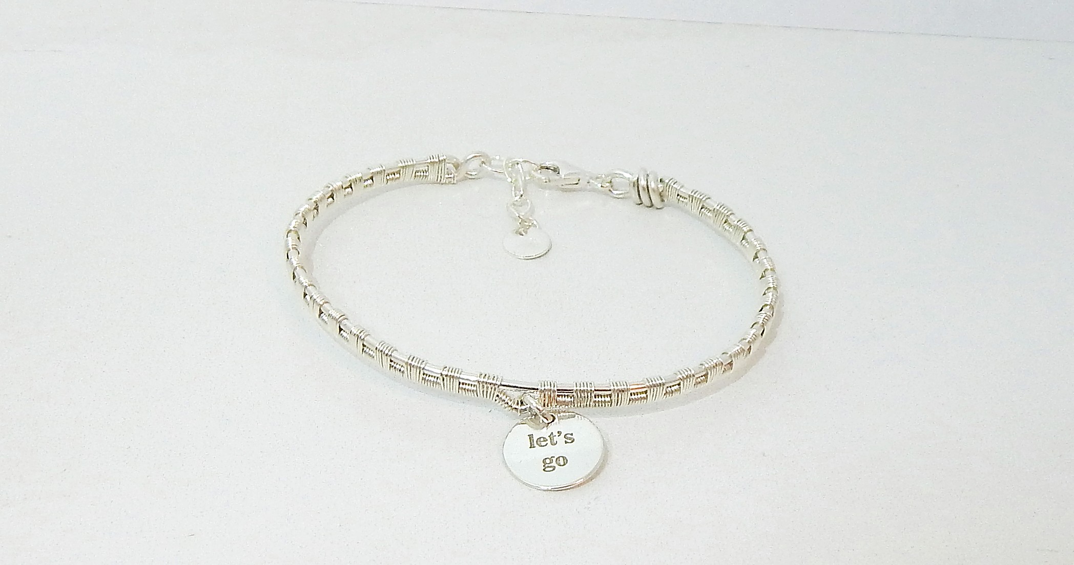 Bracelet en argent 925 et pampille — visuel 2