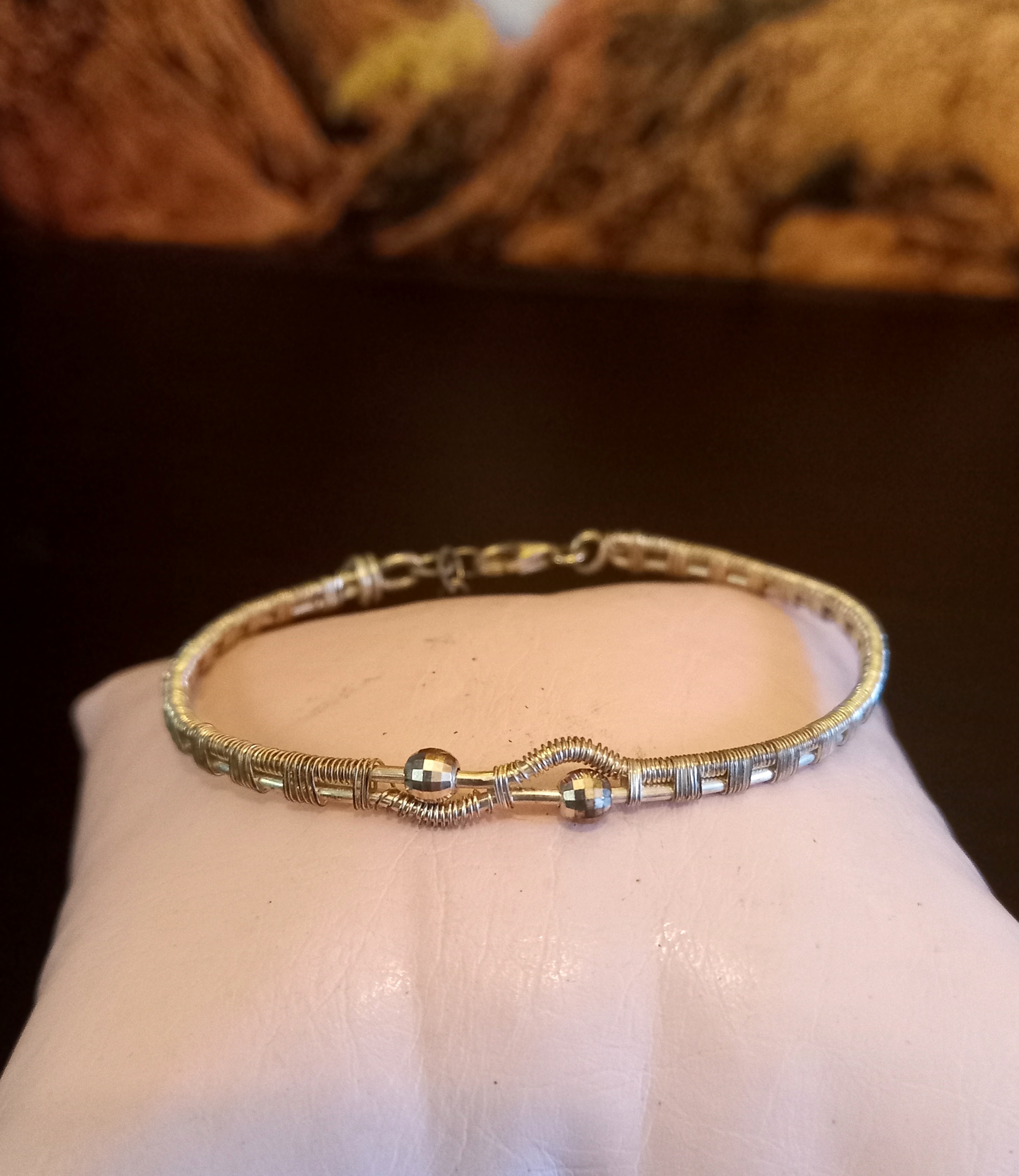 Bracelet tissé en argent 925 — visuel 2