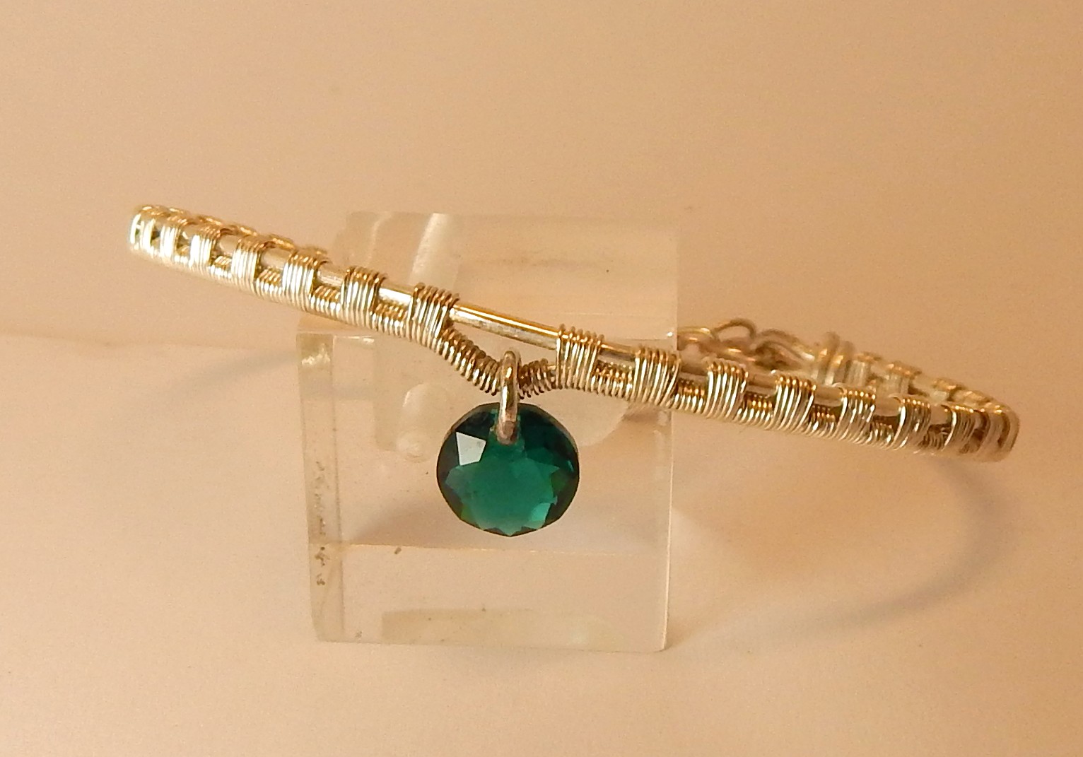 Bracelet en argent 925 et cristal — visuel 2