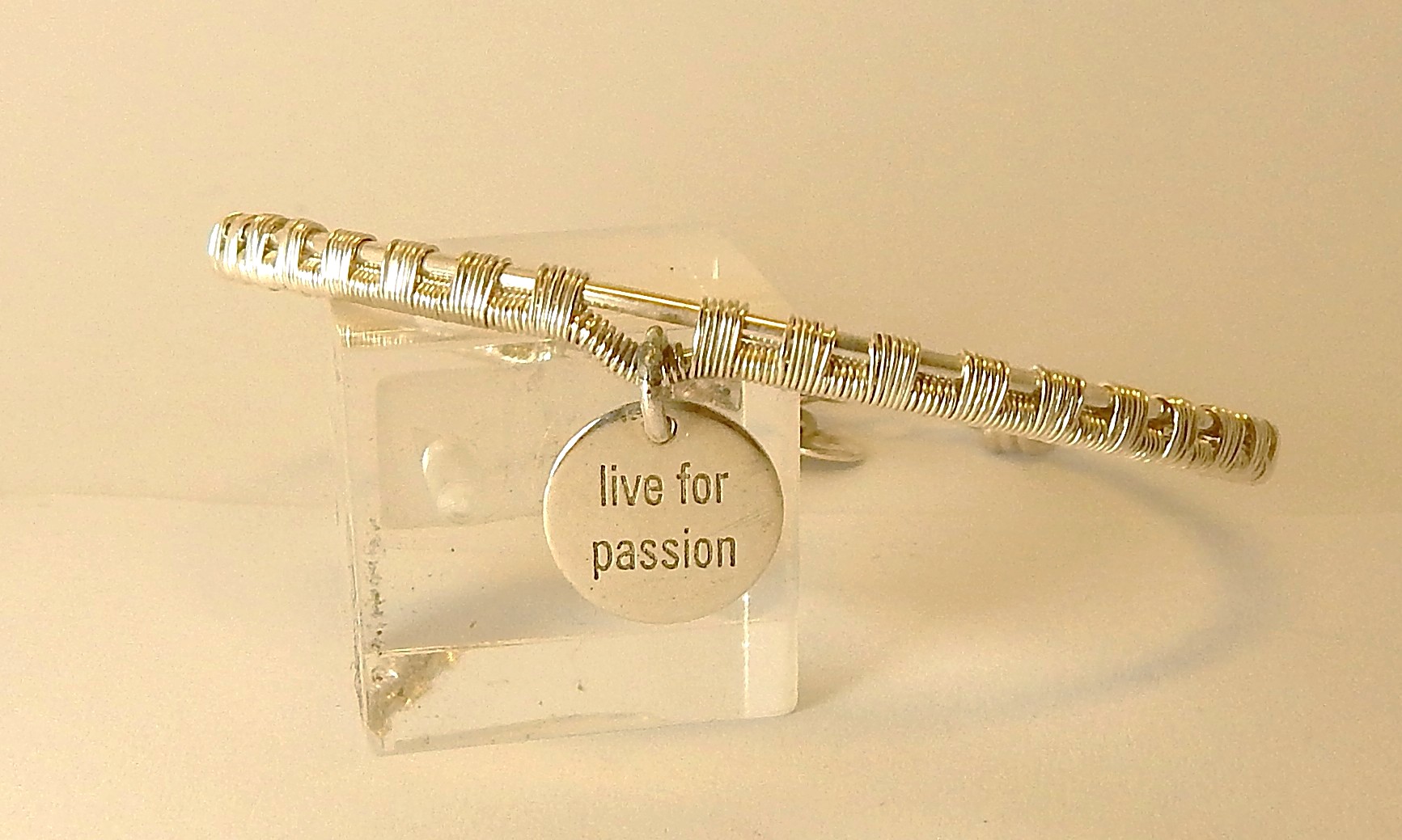 Bracelet en argent 925 et pampille — visuel 3