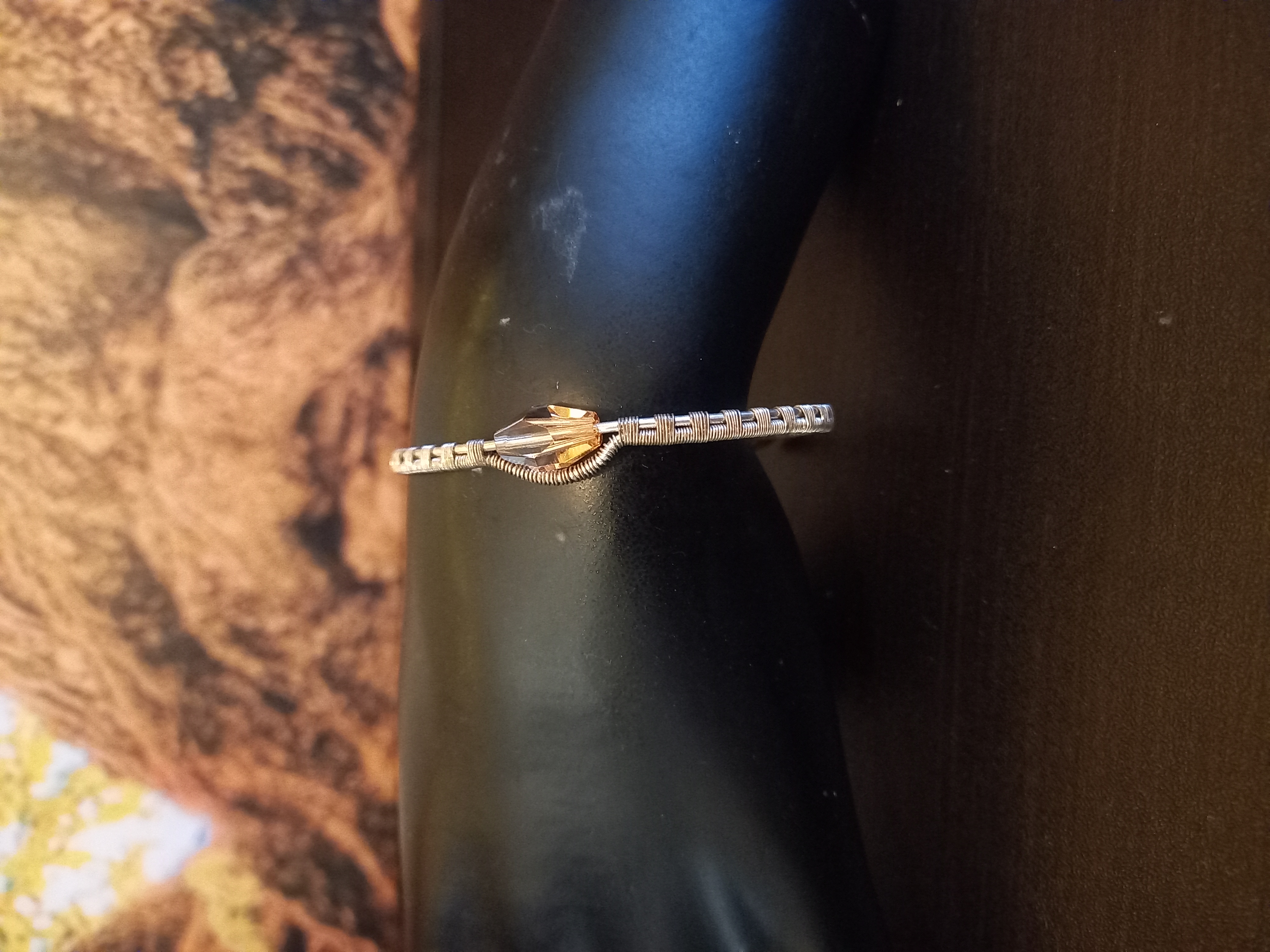 Bracelet tissé en argent 925 — visuel 1