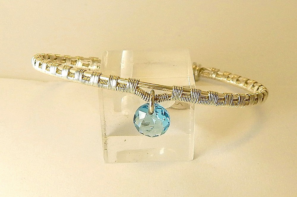 Bracelet en argent 925 et cristal — visuel 3