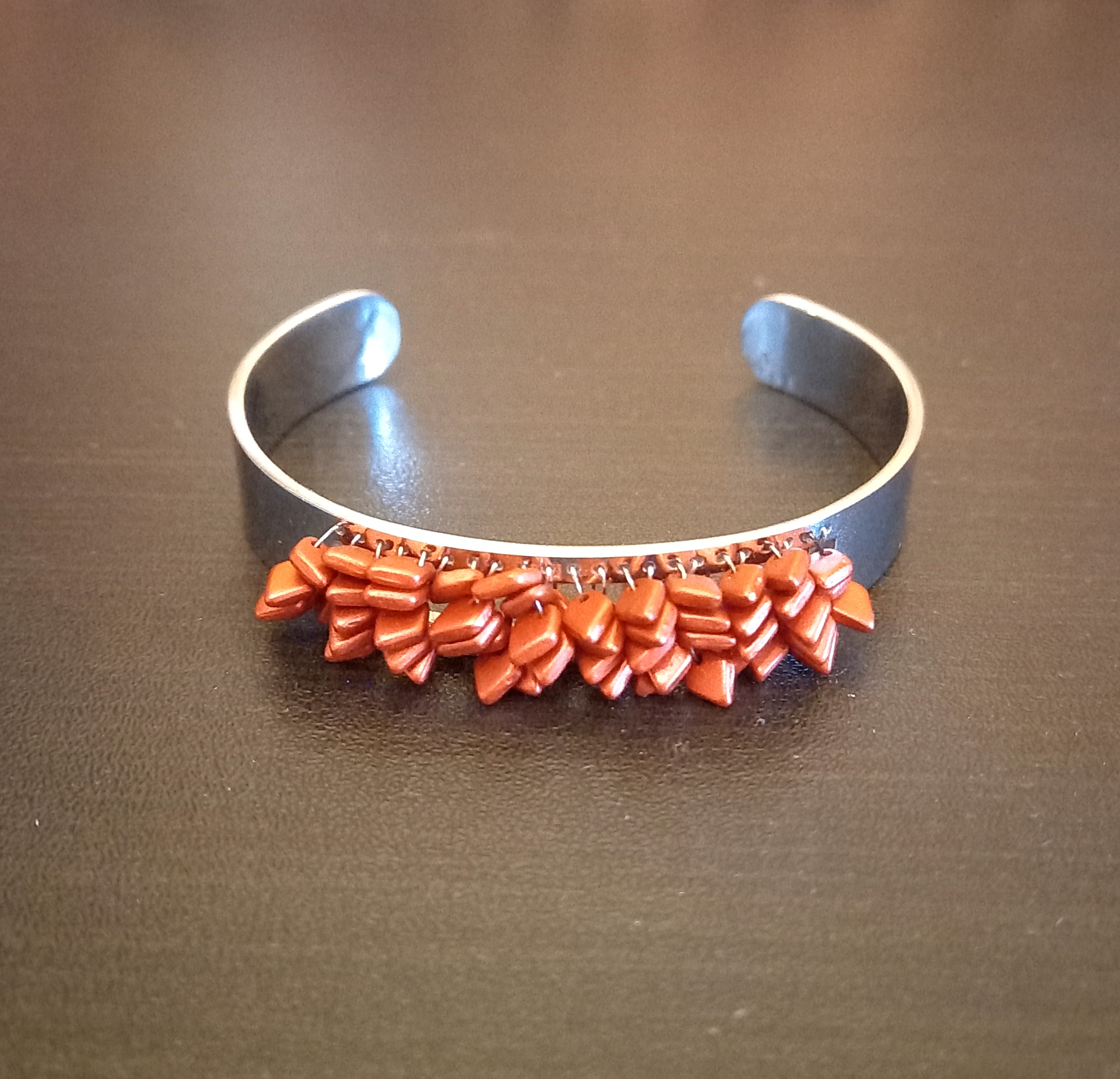 Bracelet en acier perlé — visuel 1