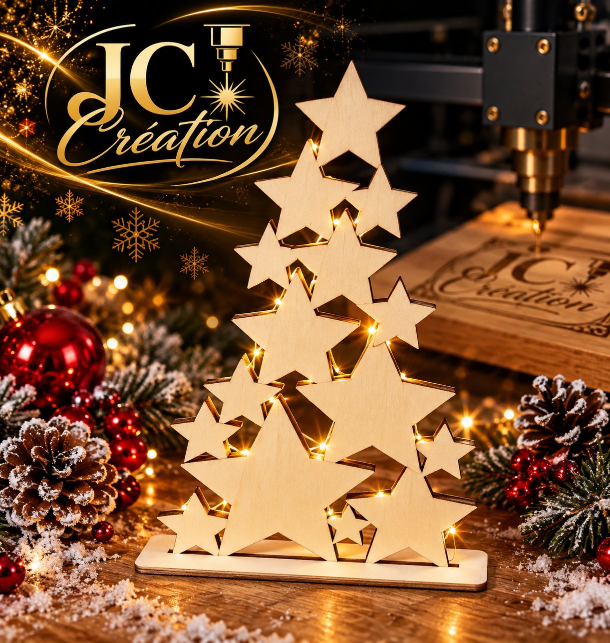 sapin de noël lumineux — visuel 1