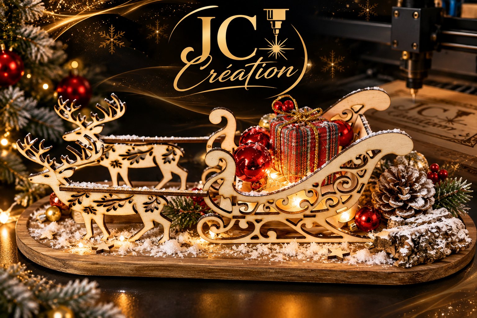 traineau de noël enchanté — visuel 1