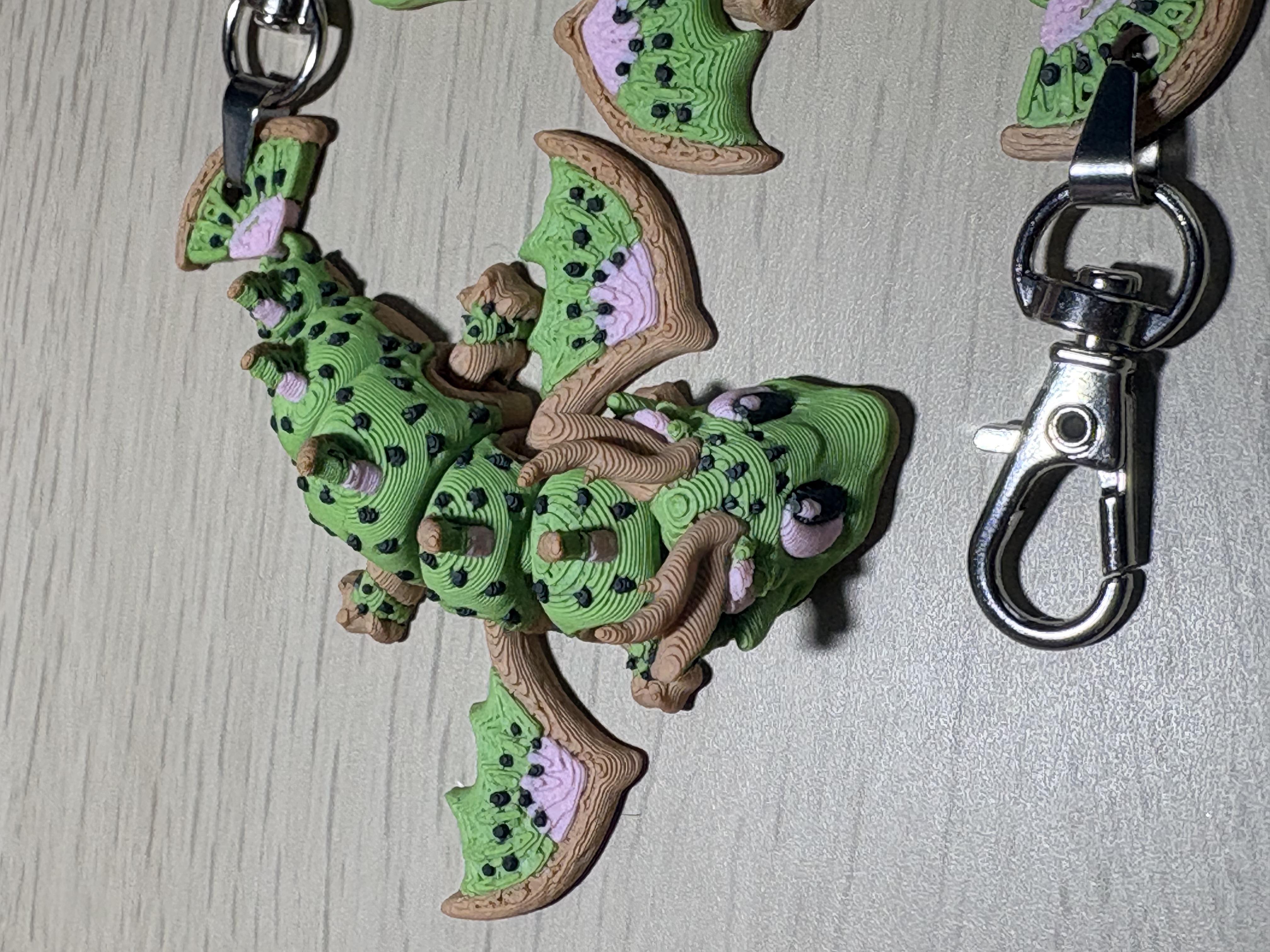 Porte-clés dragon impression 3D - Charm pour sac - breloque pour sac originale - accessoire coloré — visuel 5