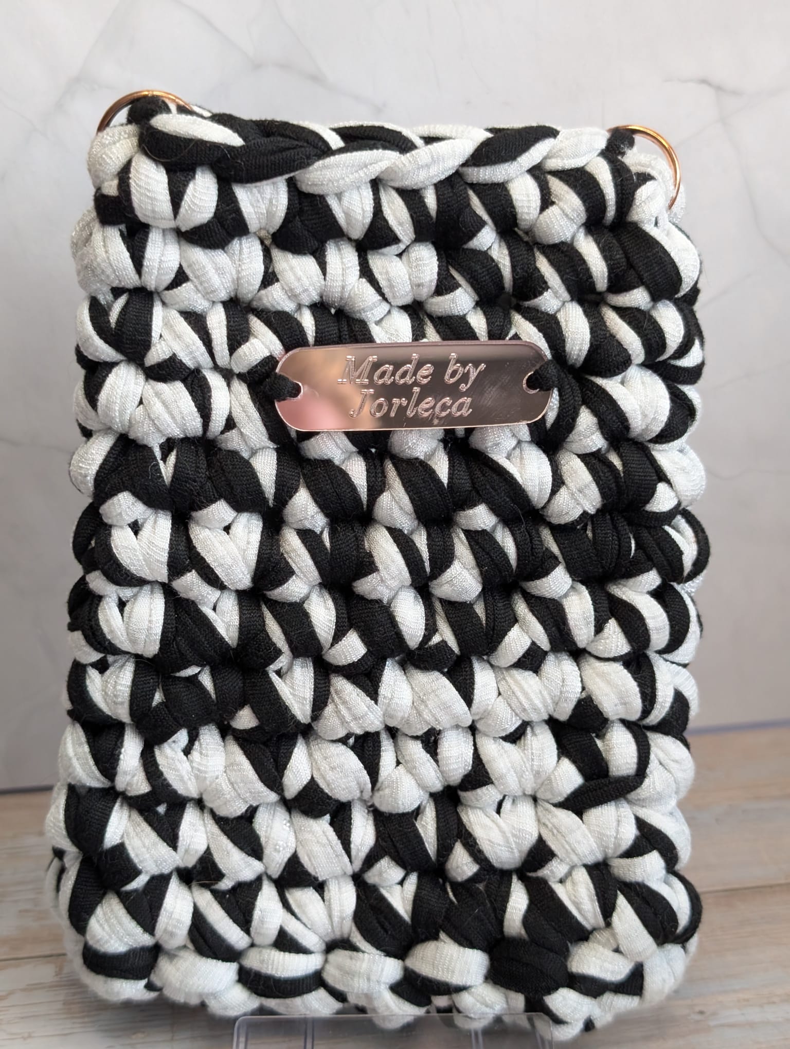 Pochette GSM, fil t-shirt, crochet, trousse pour smarthphone — visuel 1