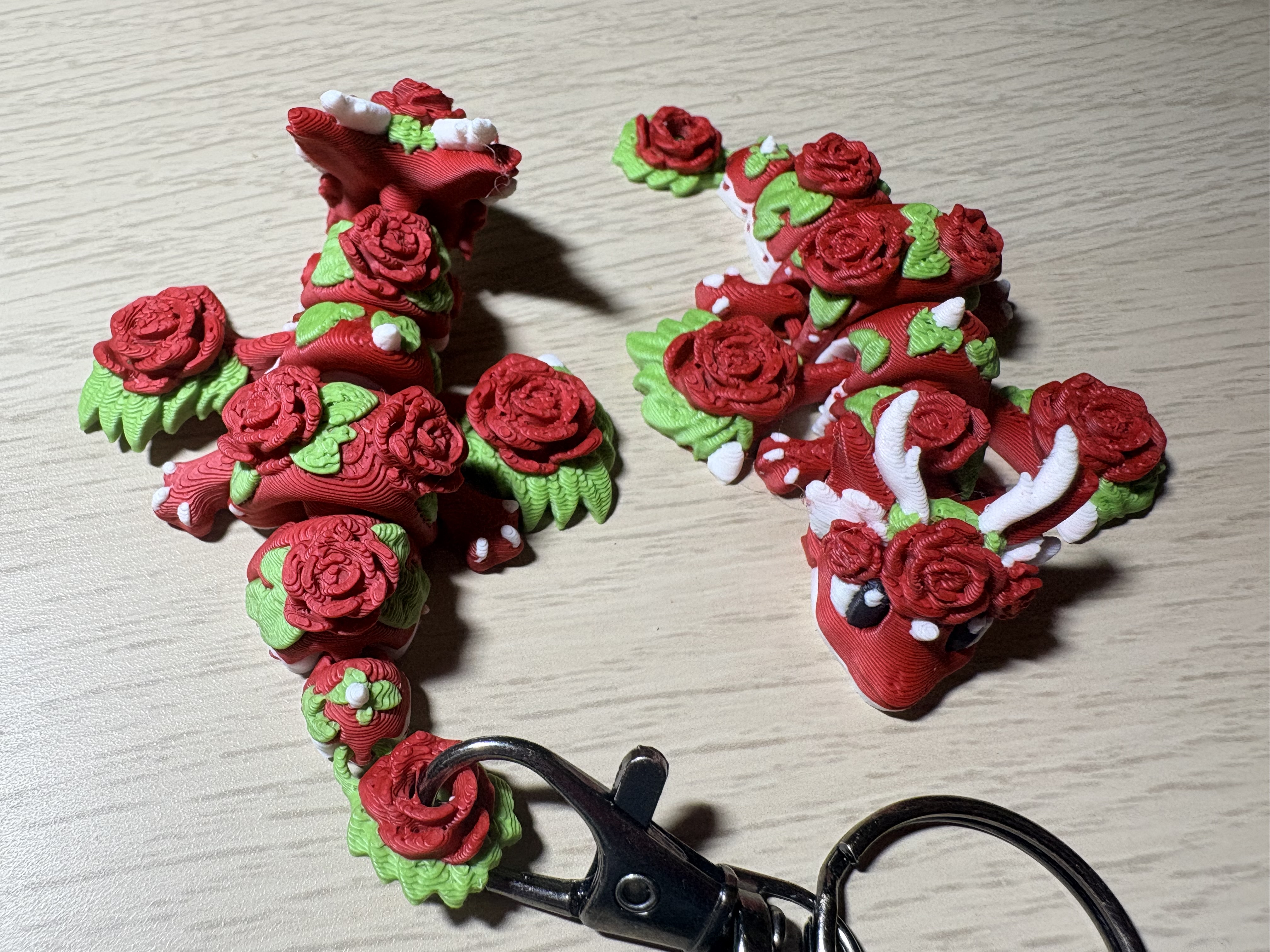 Porte-clés dragon impression 3D - Charm pour sac - breloque pour sac originale - accessoire coloré — visuel 3