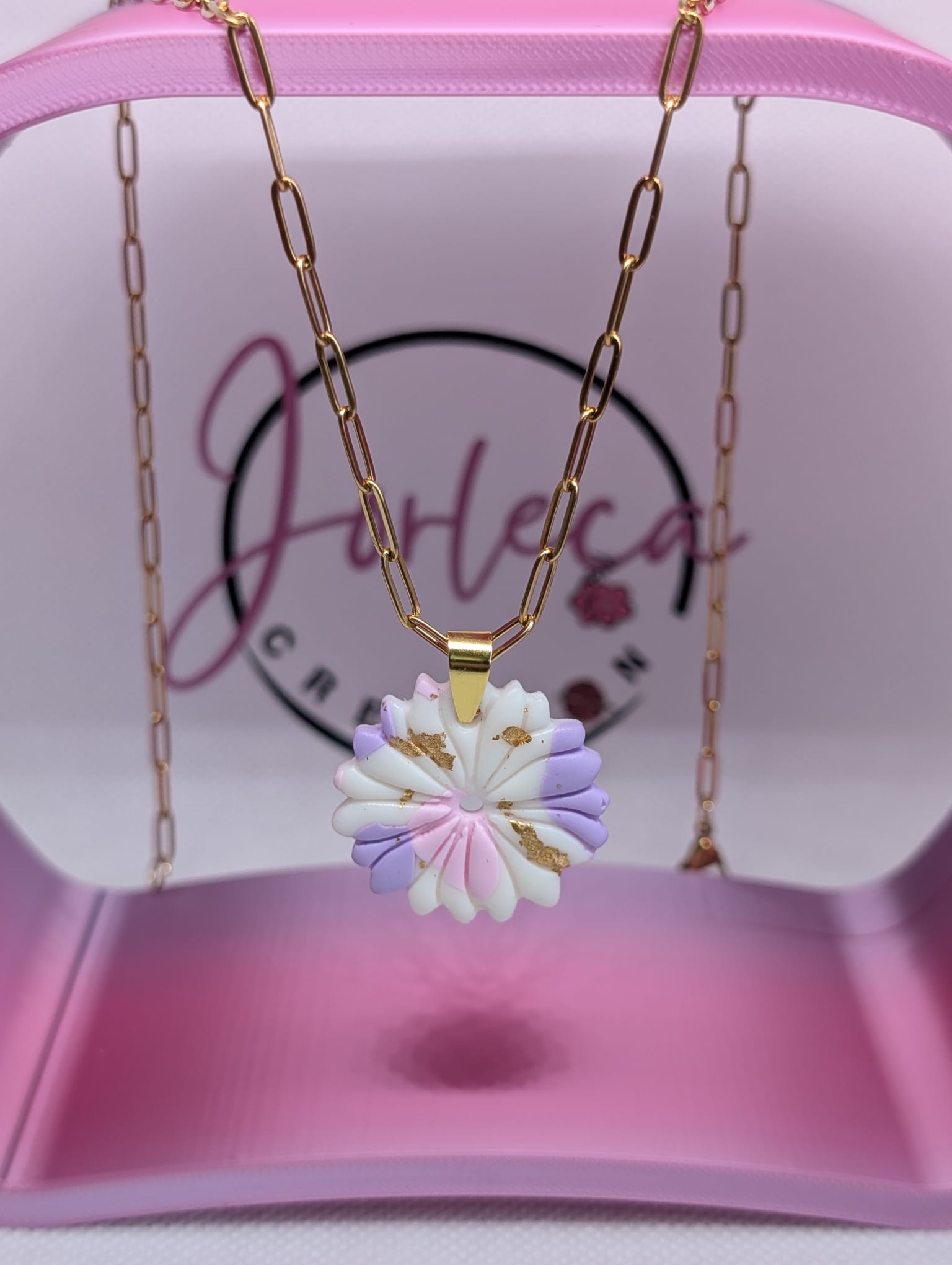 Pampilles pour créoles et pendentif - Les marguerites - argile polymère - pampilles interchangeable, parure — visuel 2
