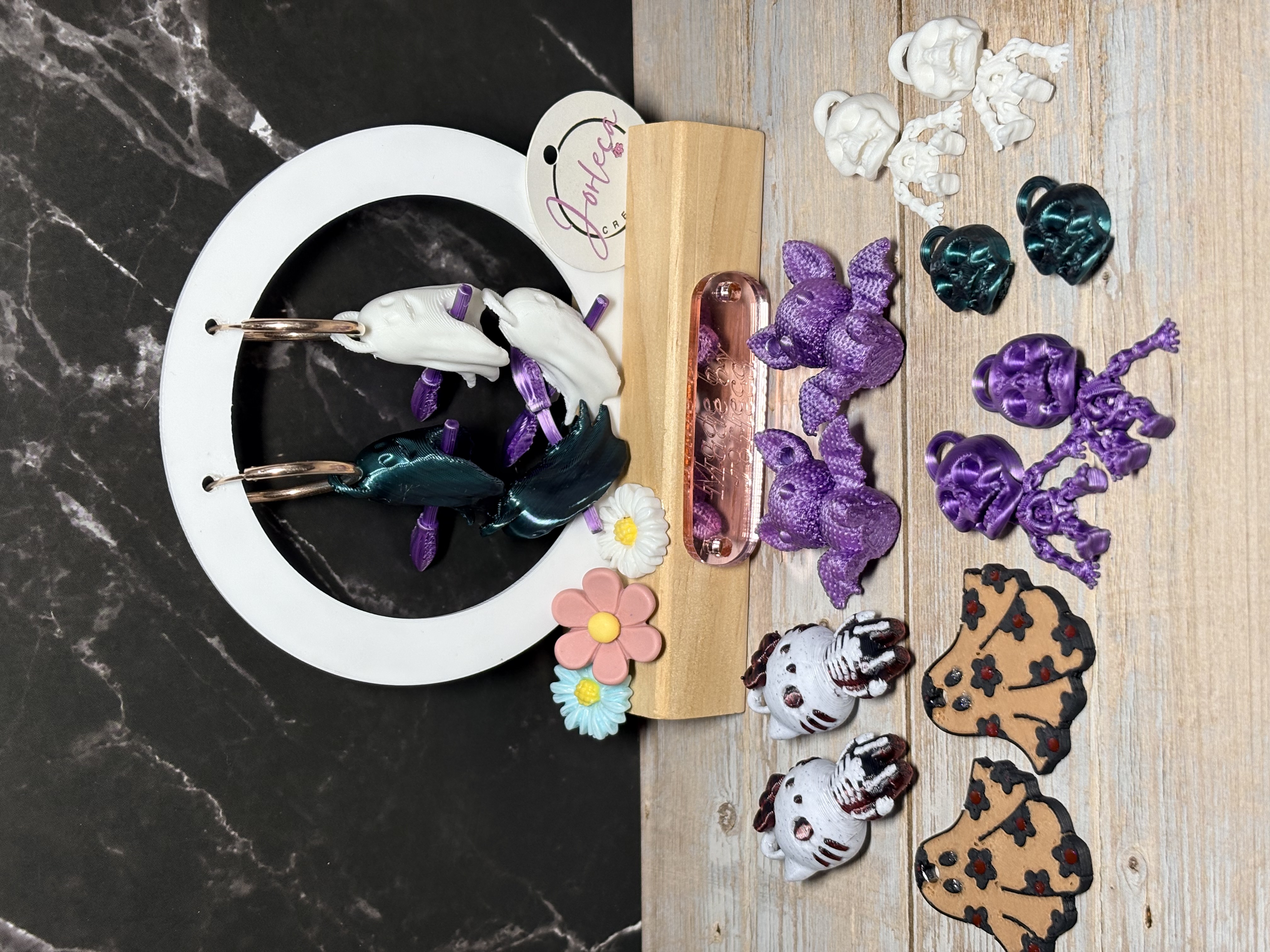 Pampilles Collection Halloween pour créoles - impression 3d – Bijoux interchangeables – Accessoires pour créoles - Halloween — visuel 4