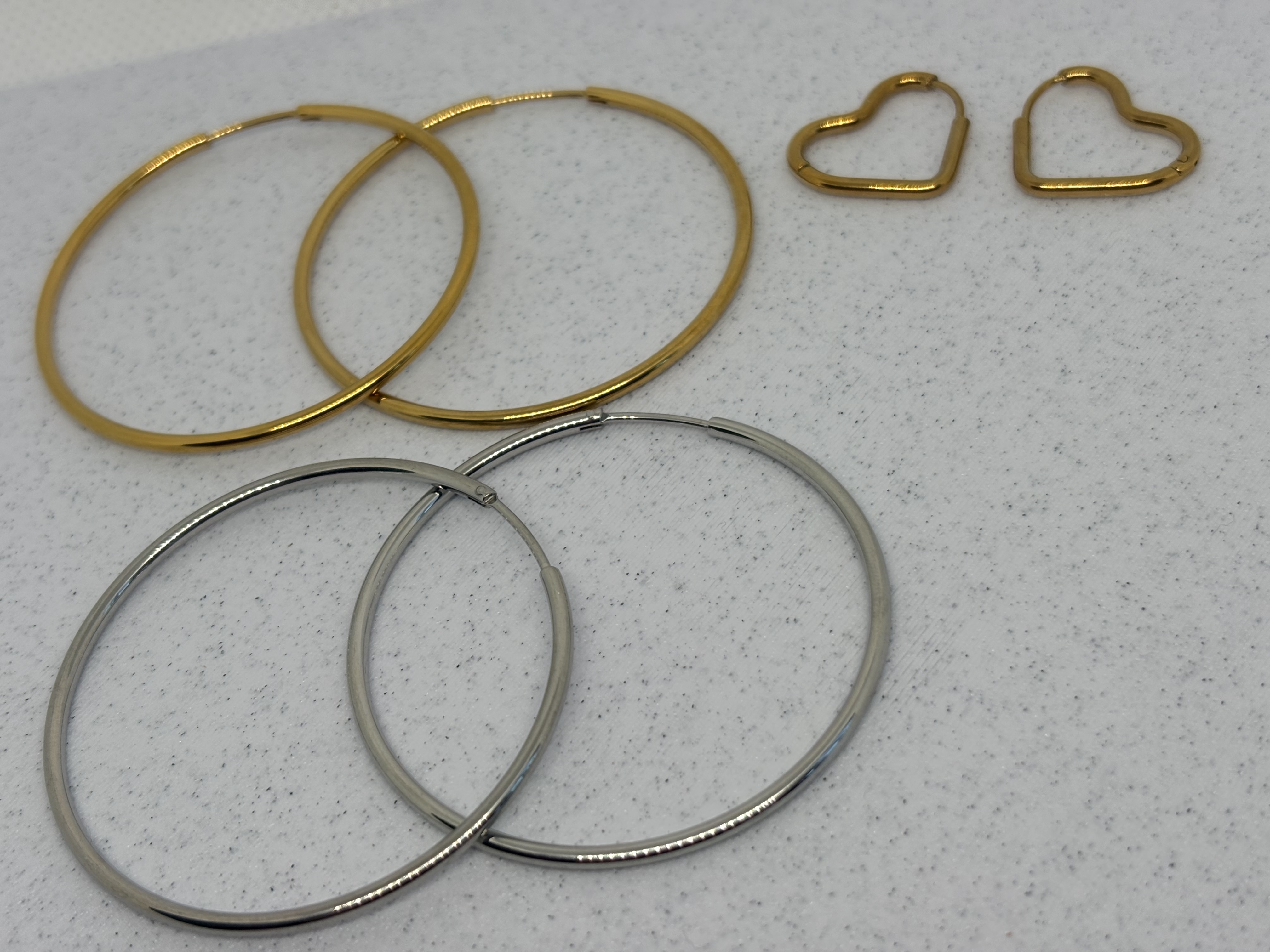 Paire de créoles - créoles dorées ou argentées - boucle d'oreille - accessoire pour pampilles - créoles à personnaliser — visuel 1