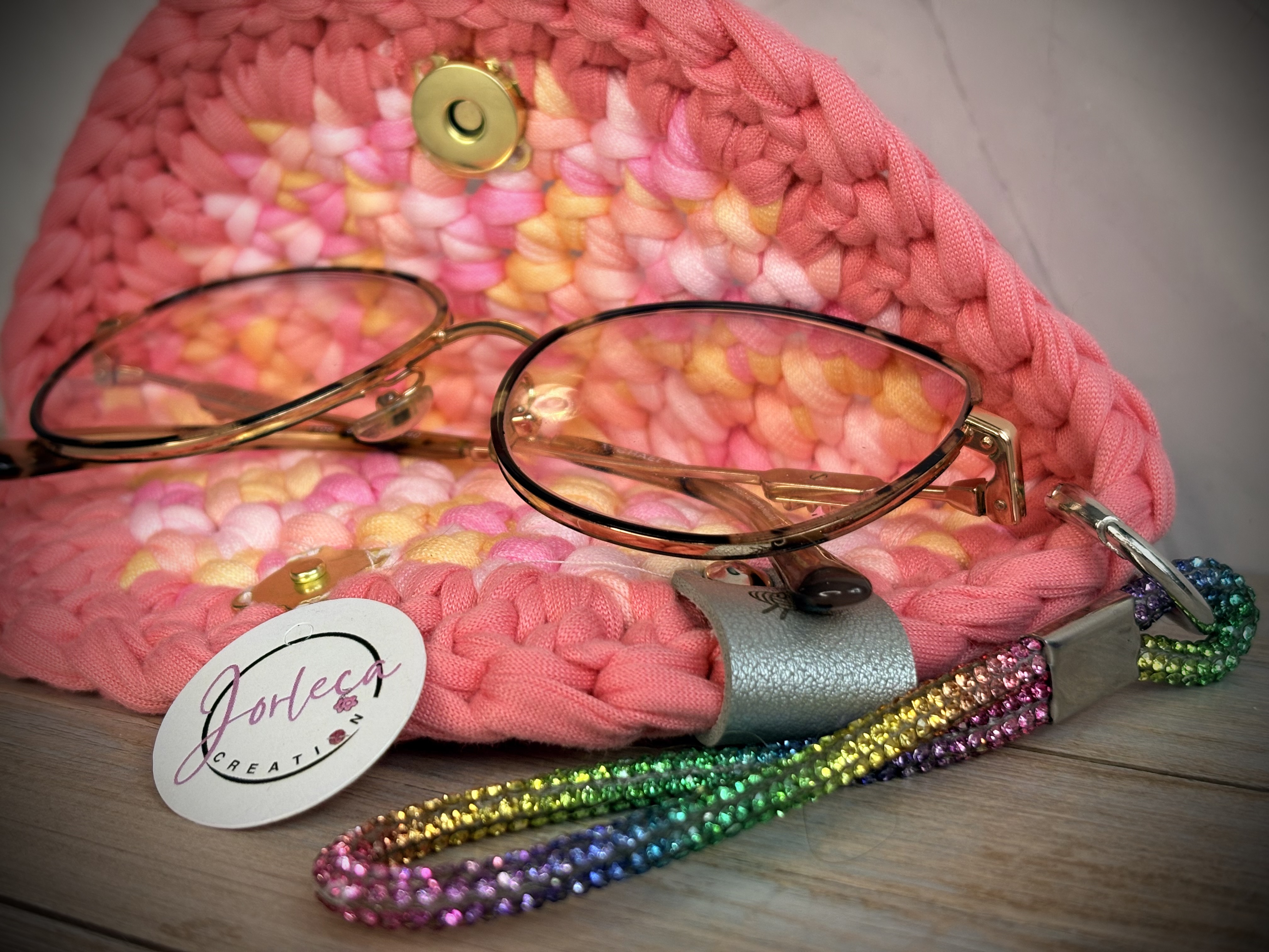 Etui à lunettes fait au crochet, protection à lunettes, pochette à lunettes — visuel 4