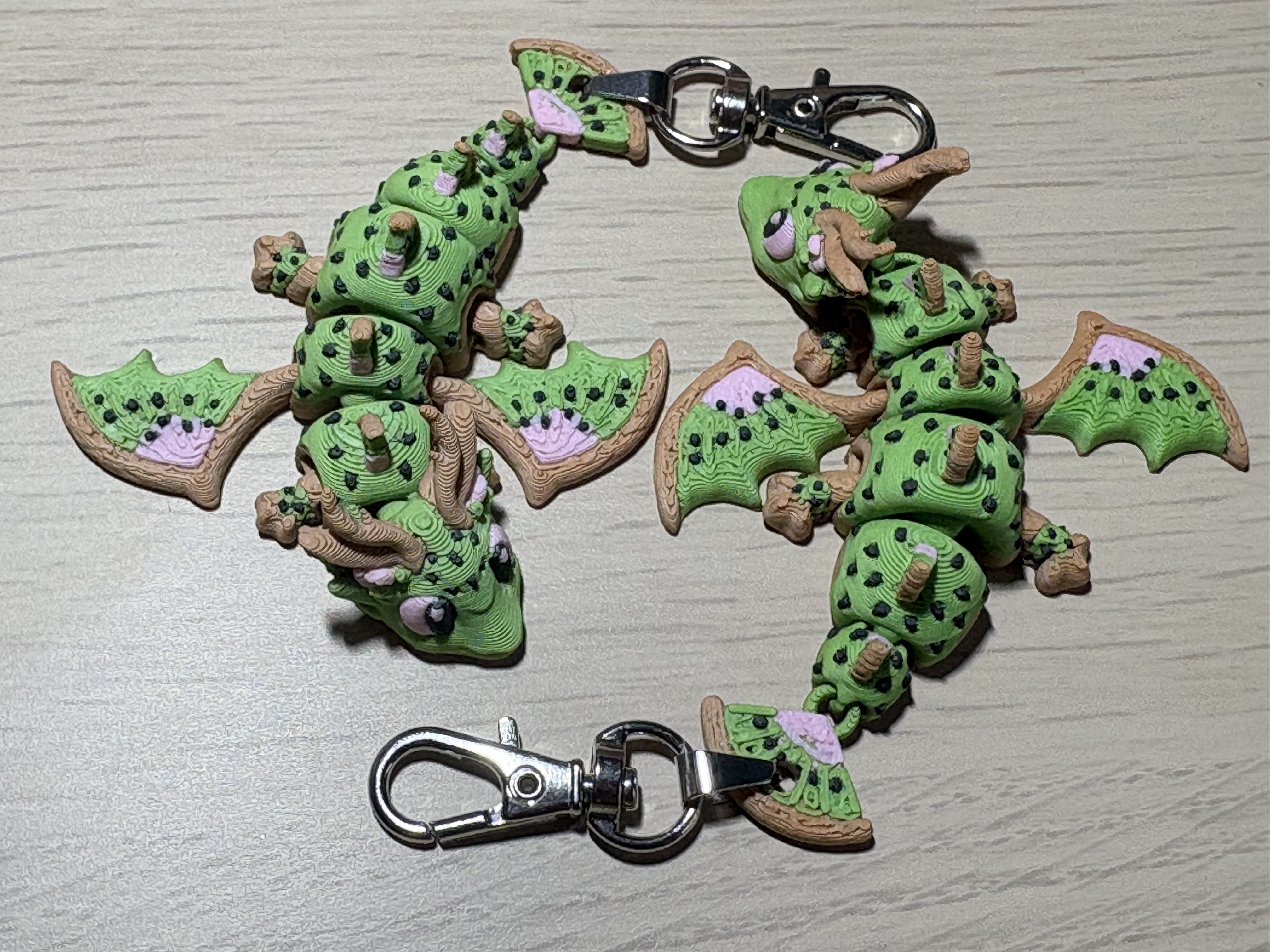 Porte-clés dragon impression 3D - Charm pour sac - breloque pour sac originale - accessoire coloré — visuel 4