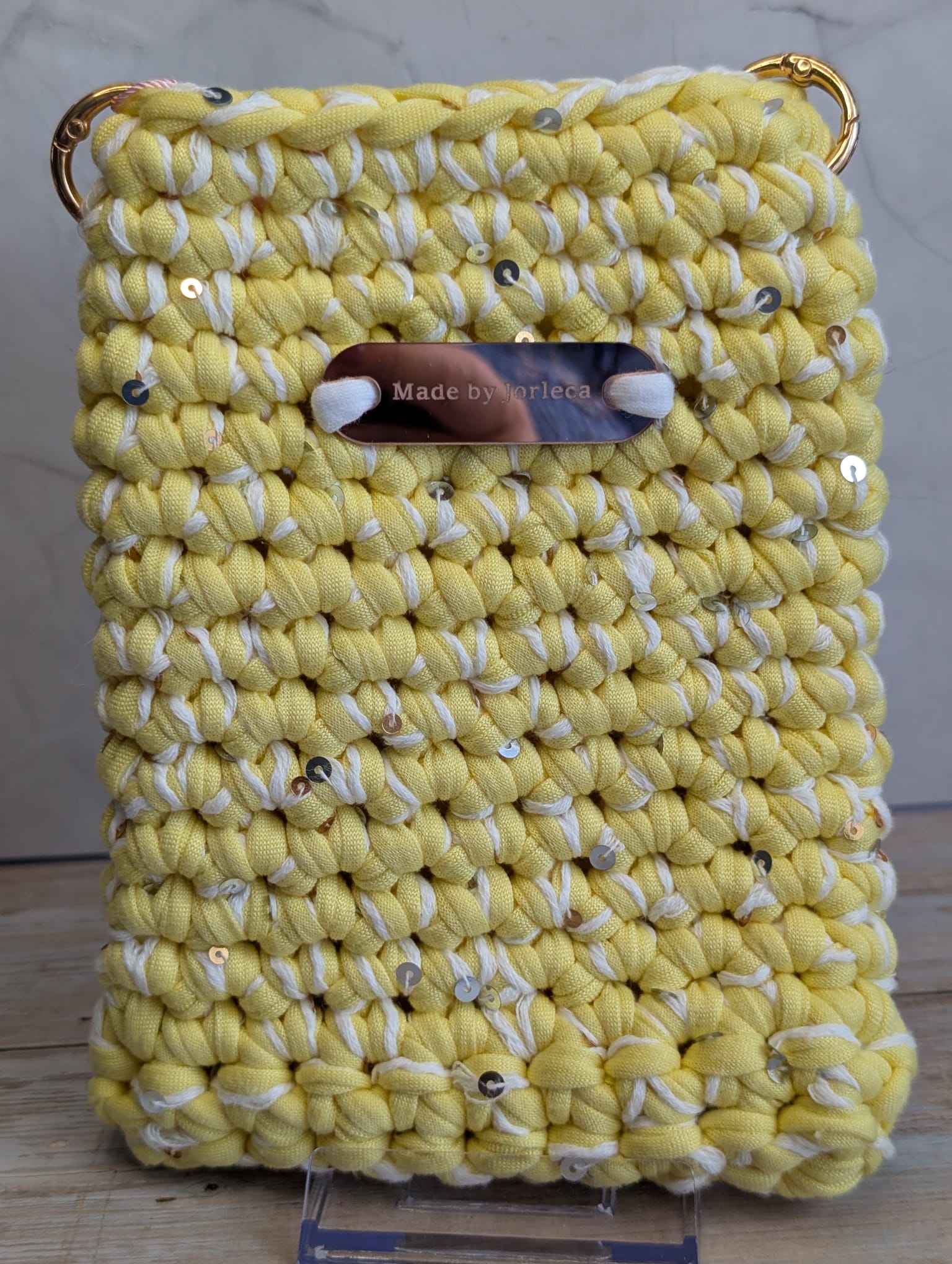 Pochette GSM, fil t-shirt, crochet, trousse pour smarthphone — visuel 2