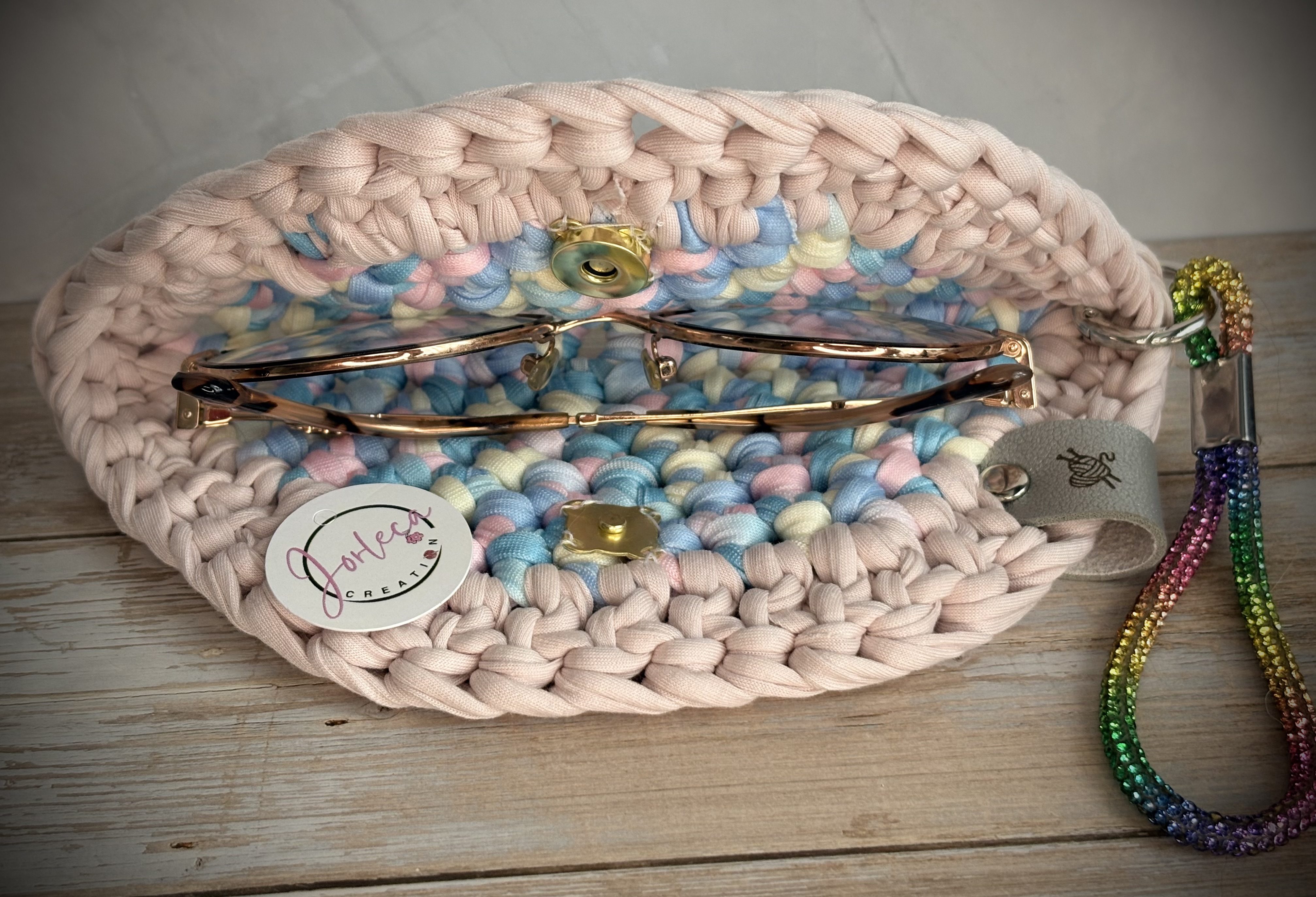 Etui à lunettes fait au crochet, protection à lunettes, pochette à lunettes — visuel 2