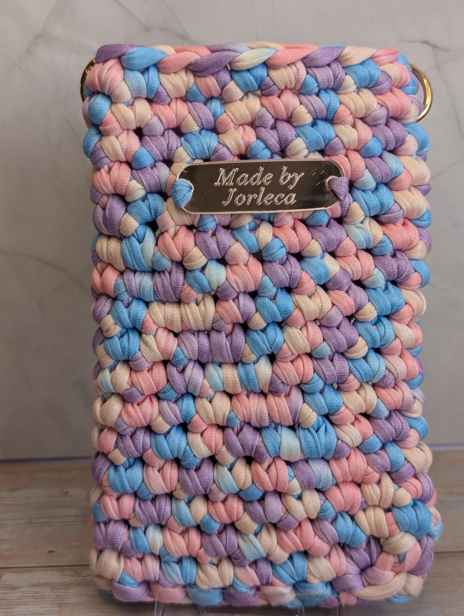Pochette GSM, fil t-shirt, crochet, trousse pour smarthphone — visuel 4