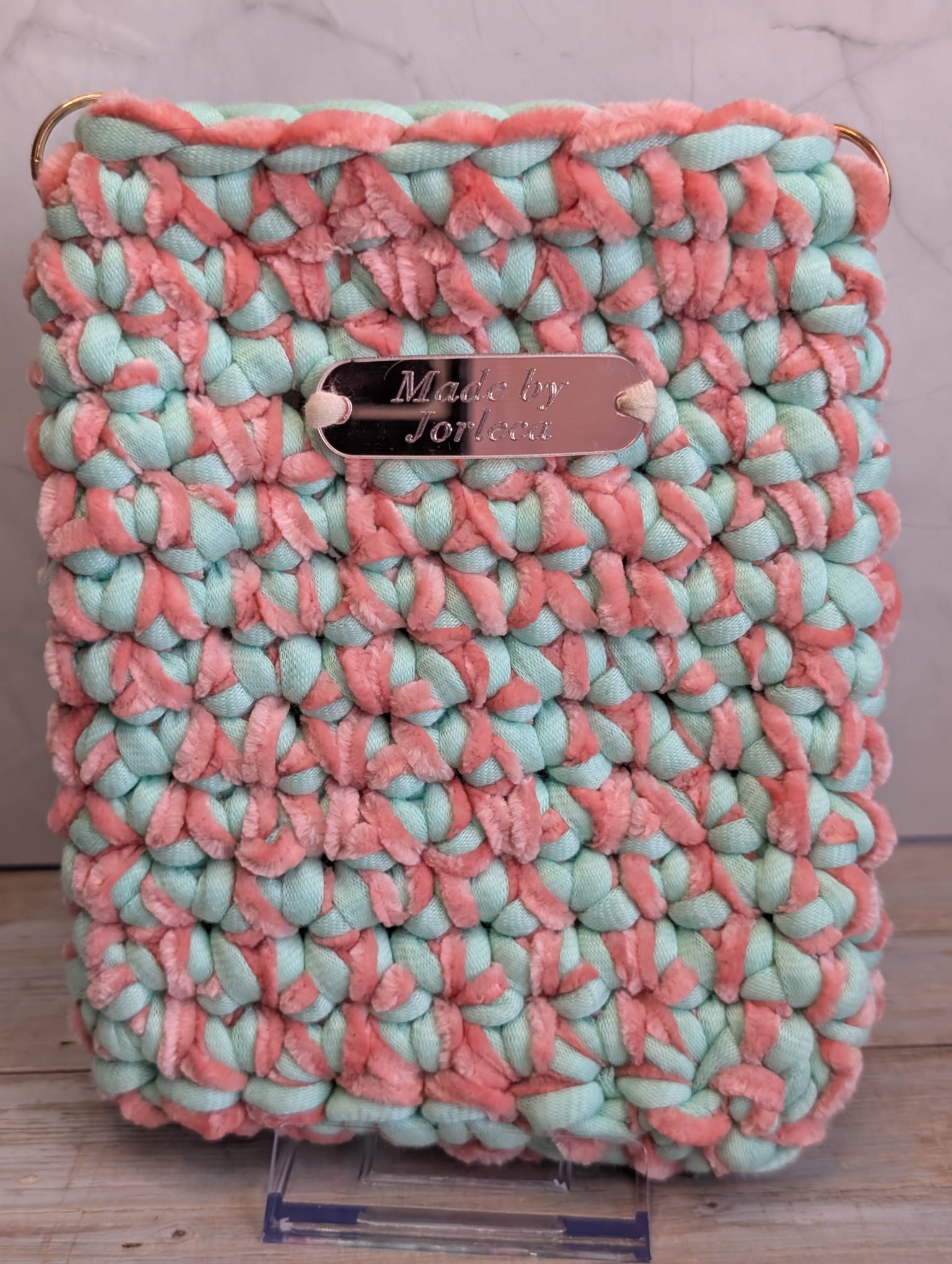 Pochette GSM, fil t-shirt, crochet, trousse pour smarthphone — visuel 3