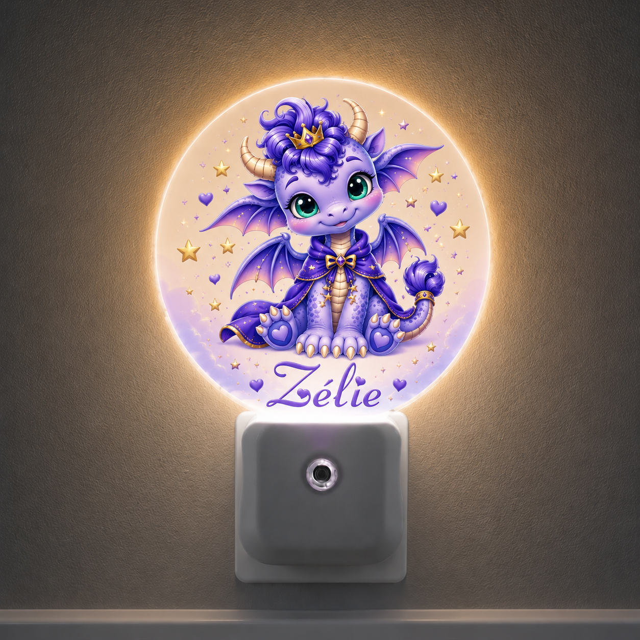 Veilleuse personnalisée dragon — visuel 1