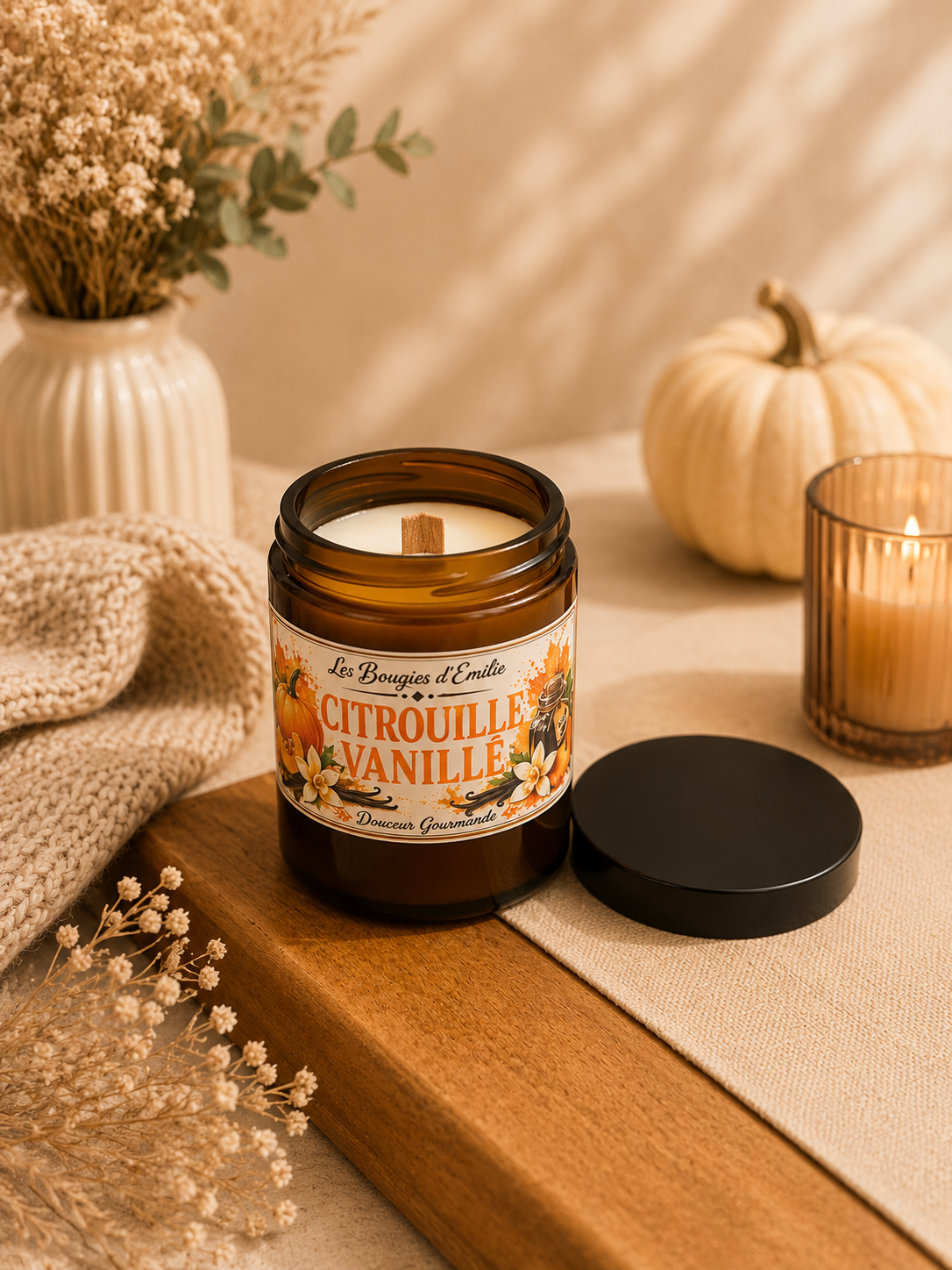 Bougie citrouille vanillé — visuel 3
