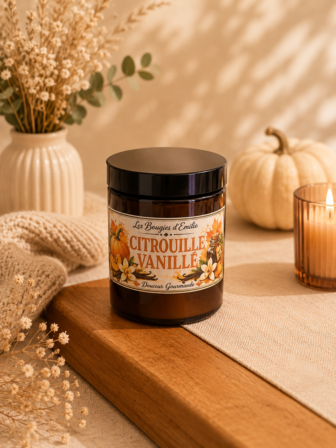 Bougie citrouille vanillé — visuel 2
