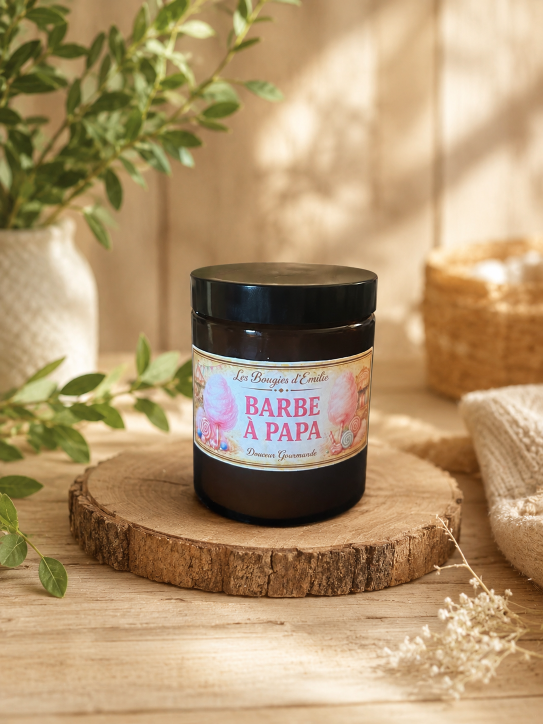 Bougie barbe à papa — visuel 1