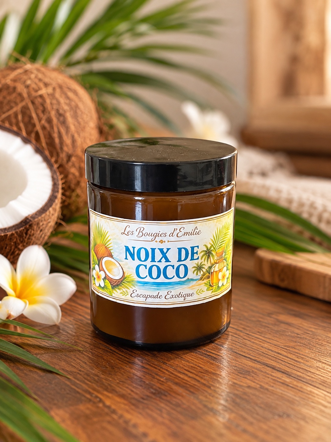 Bougie noix de coco — visuel 1
