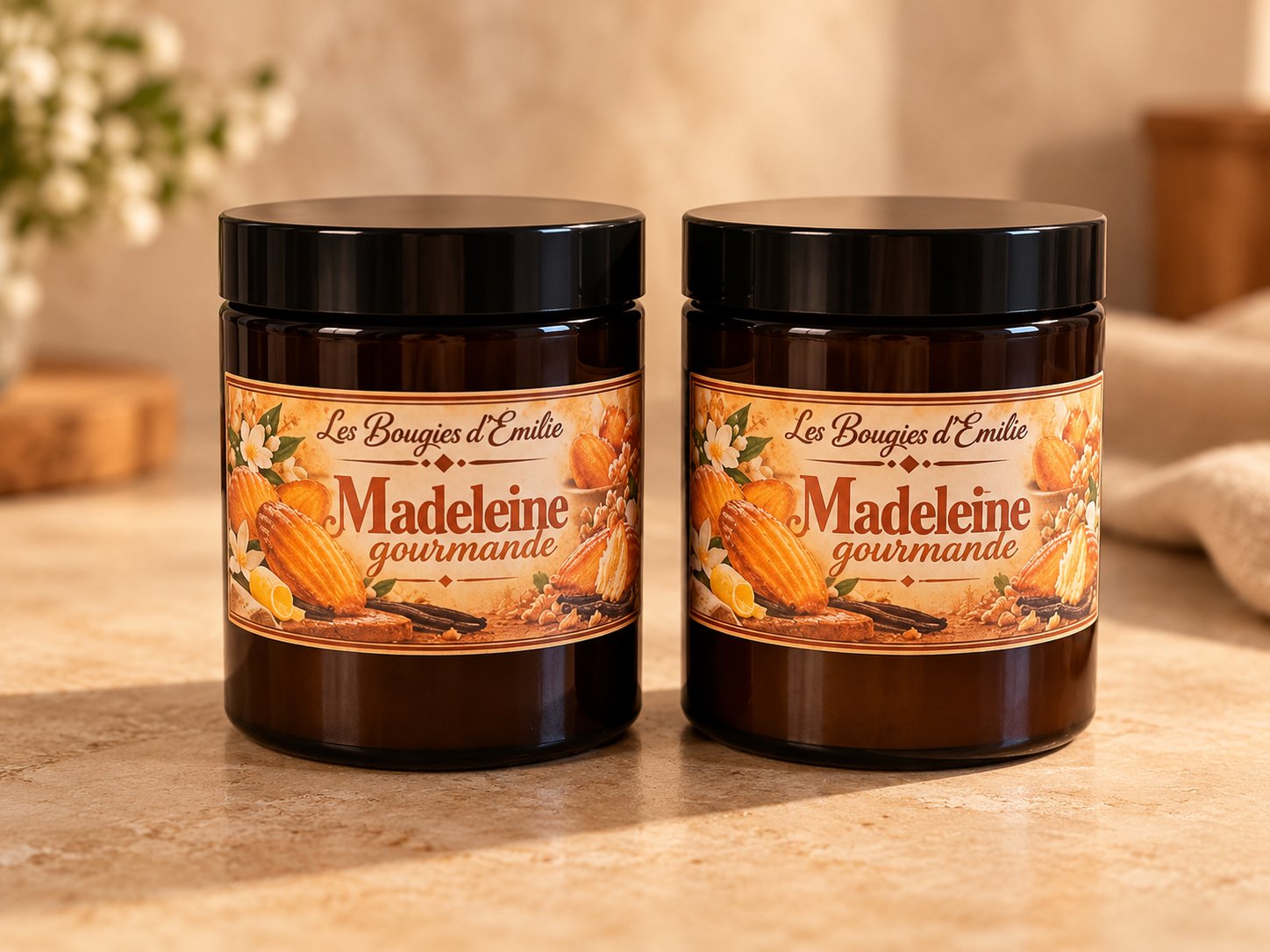 bougie madeleine gourmande 150g — visuel 1