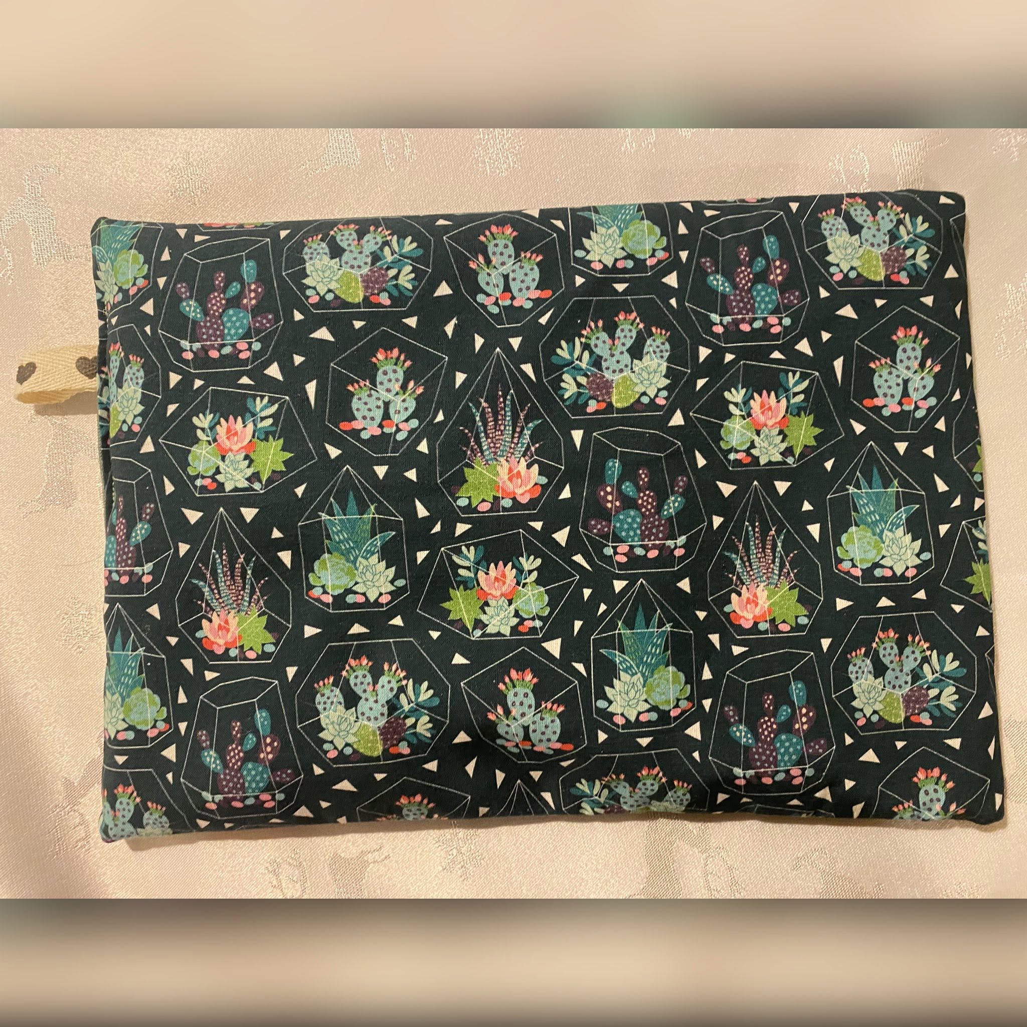 Bouillotte sèche "lombaire" aux graines de lin bio – Cactus — visuel 1