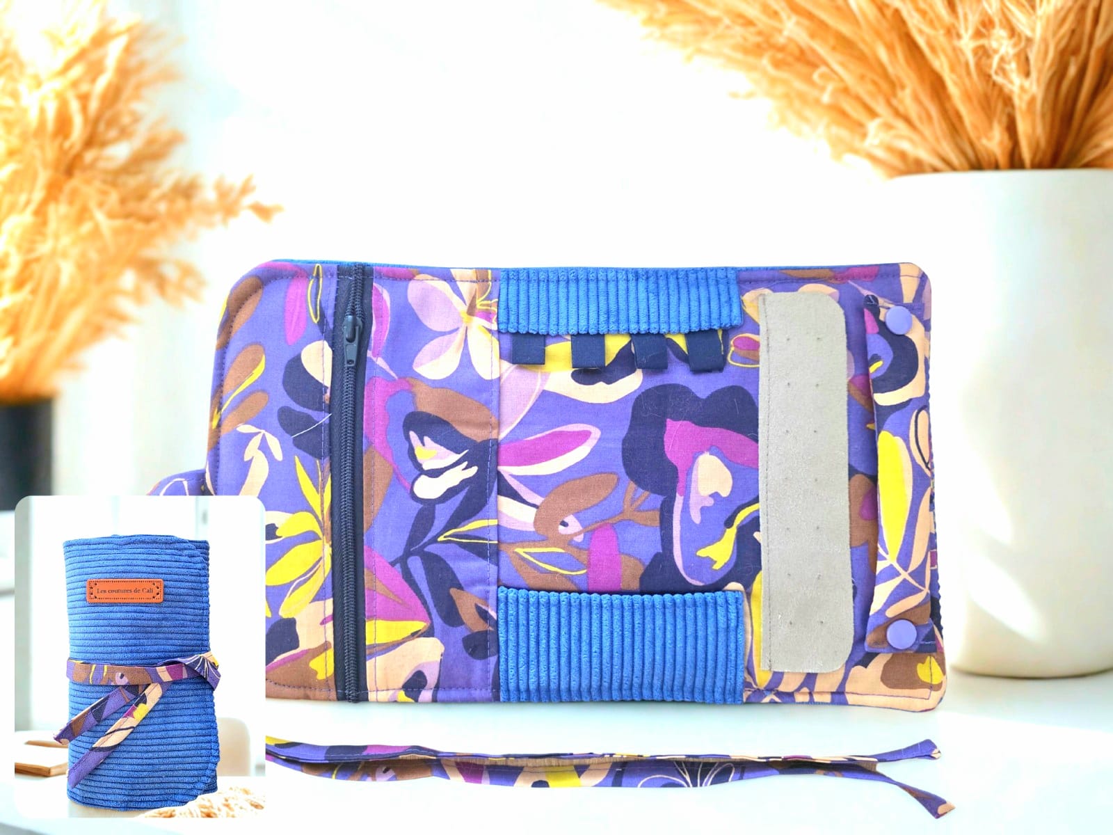 La trousse à bijoux - Bleu & mauve — visuel 2