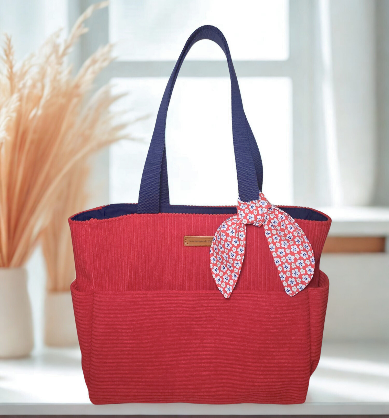 Petit sac fourre-tout - Rouge orangé — visuel 1