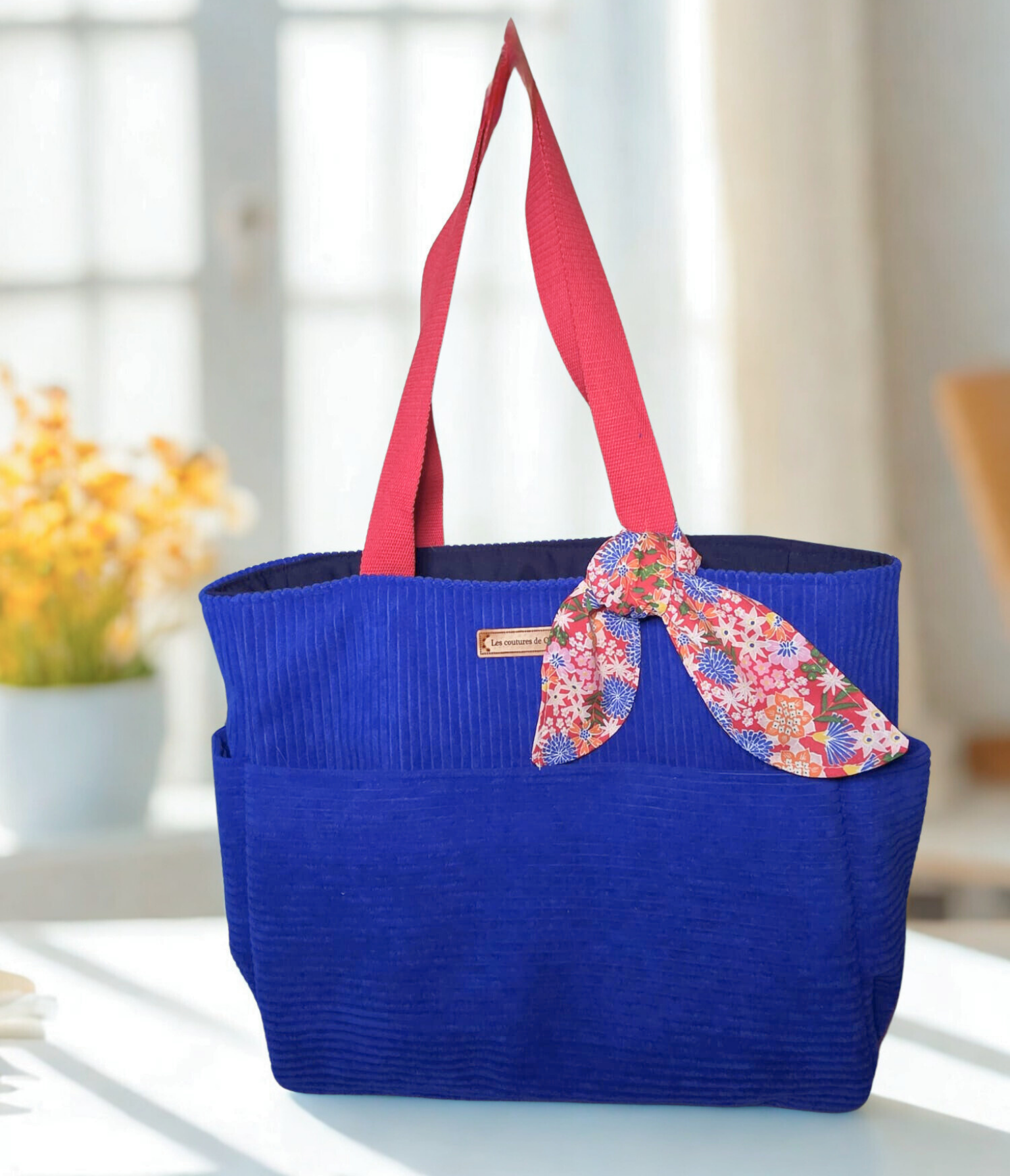 Petit sac fourre-tout - Bleu & rouge — visuel 1