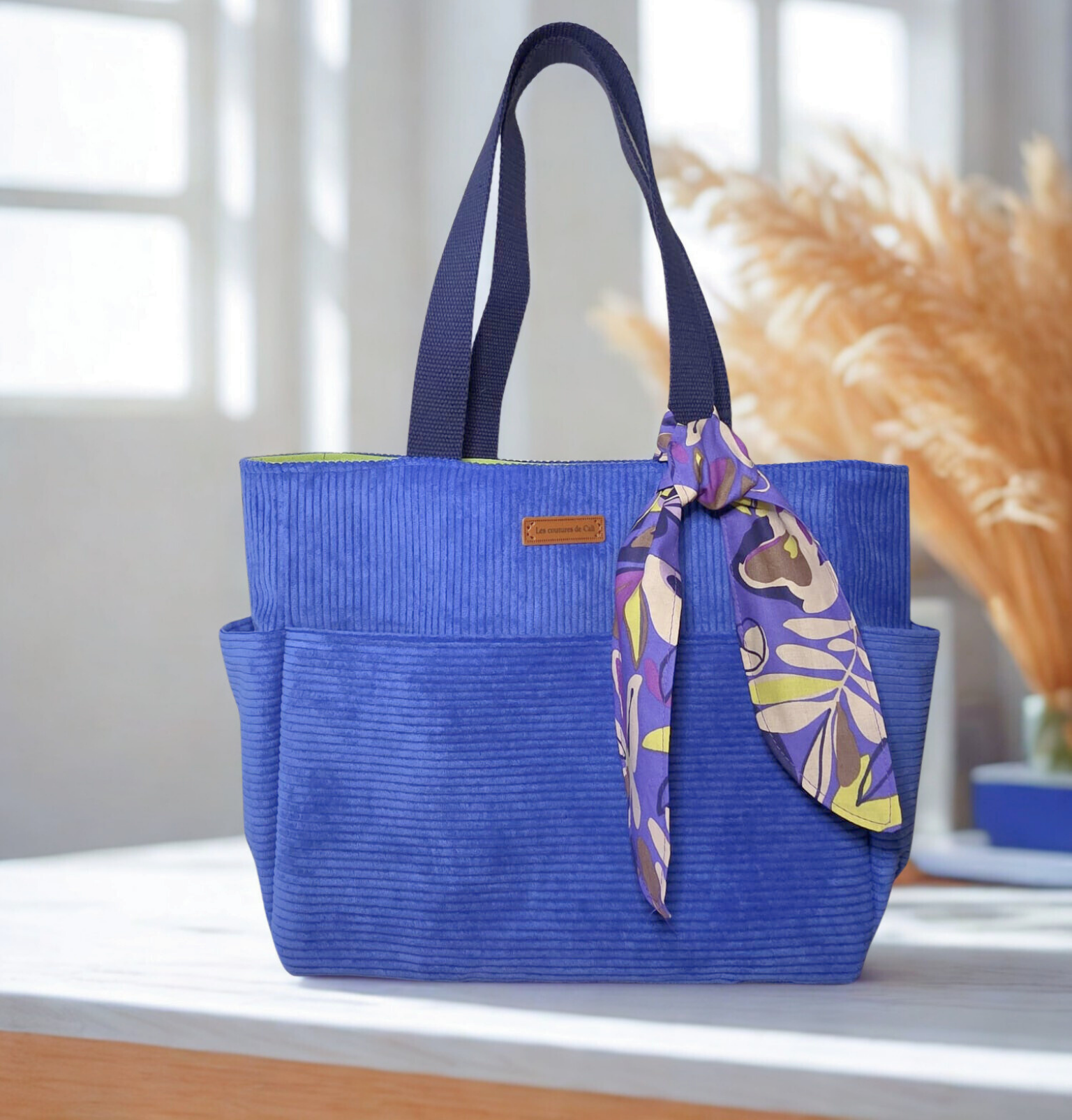 Petit sac fourre-tout - Bleu & vert — visuel 1