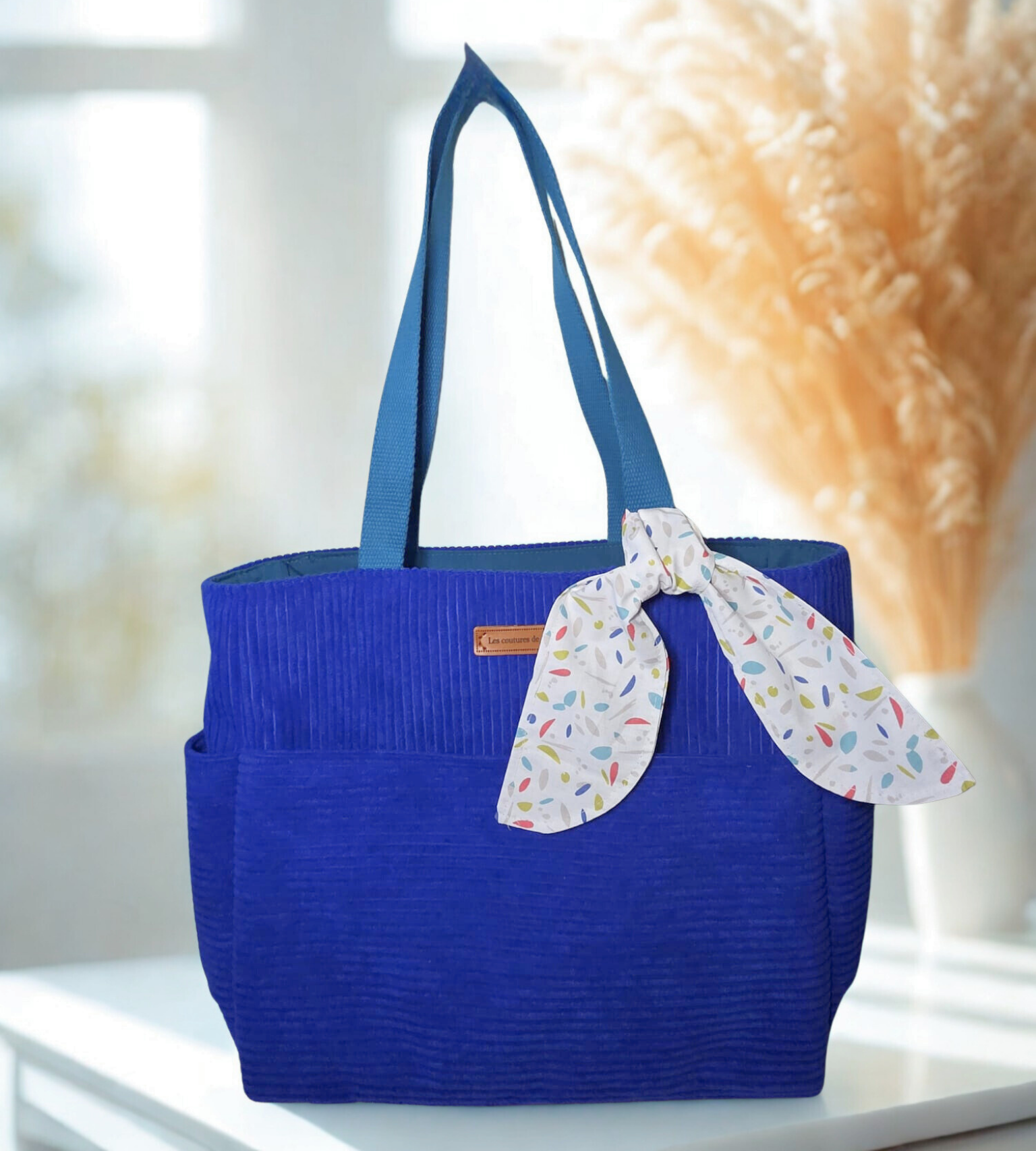 Petit sac fourre-tout - Bleu & turquoise — visuel 1