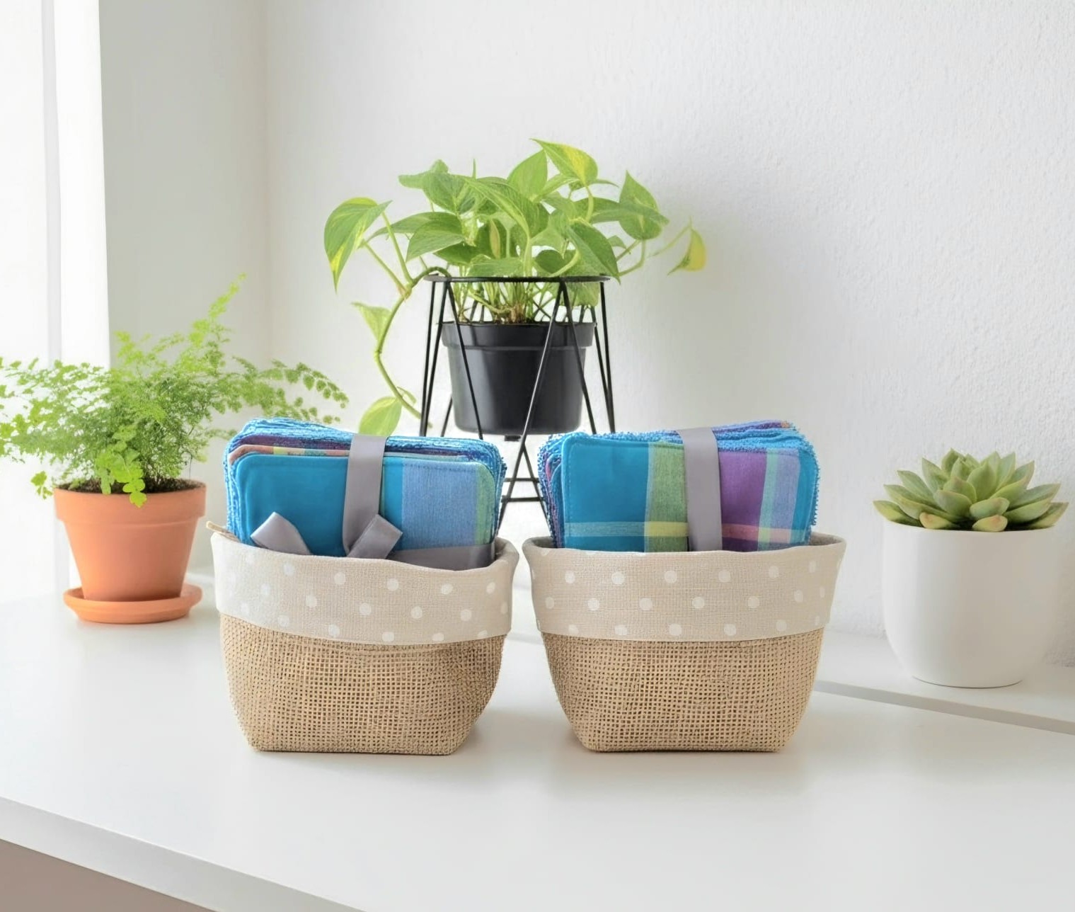 Lingettes réutilisables - Bleu — visuel 1