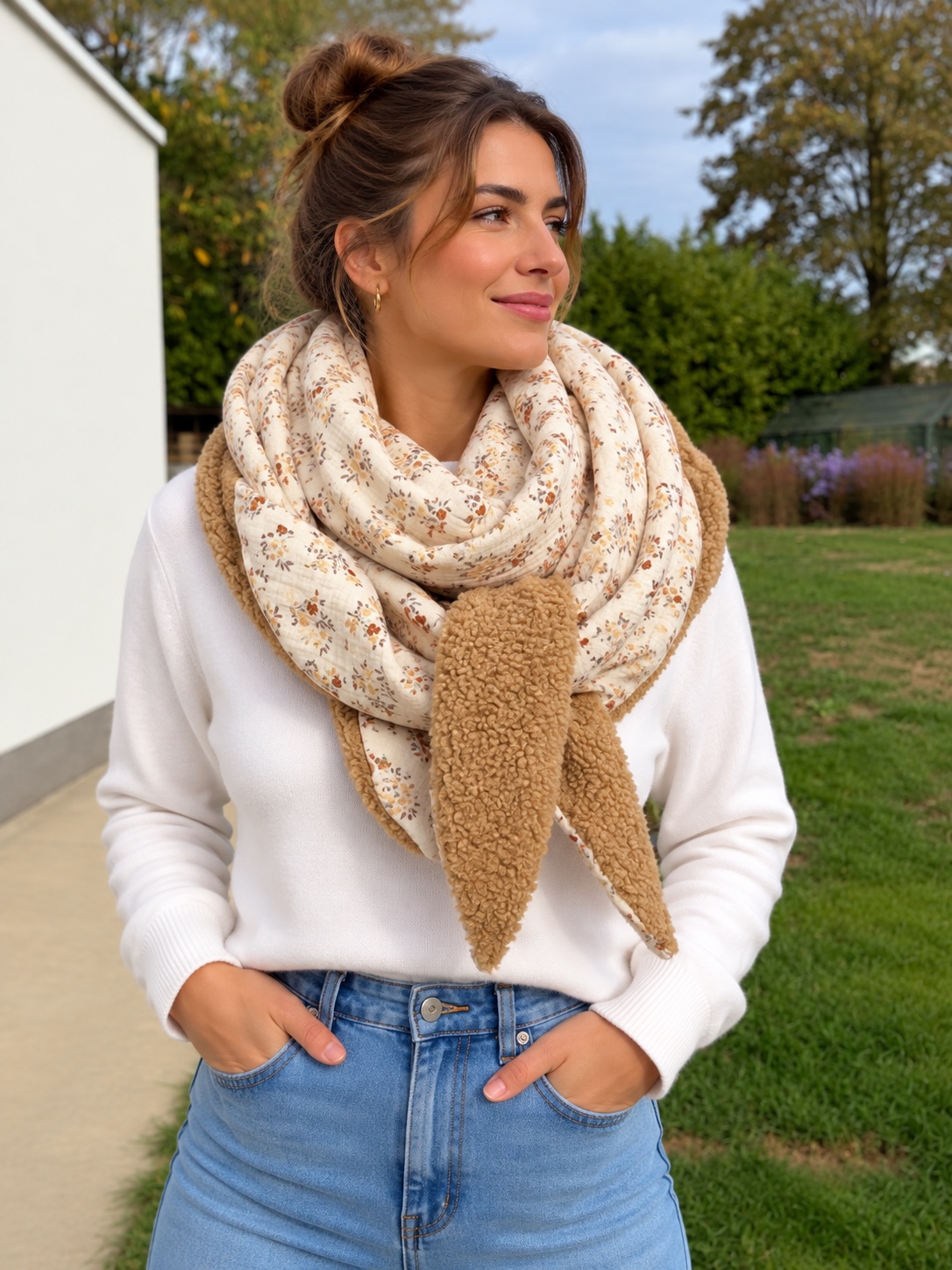 Foulard 2 coloris réversible — visuel 1