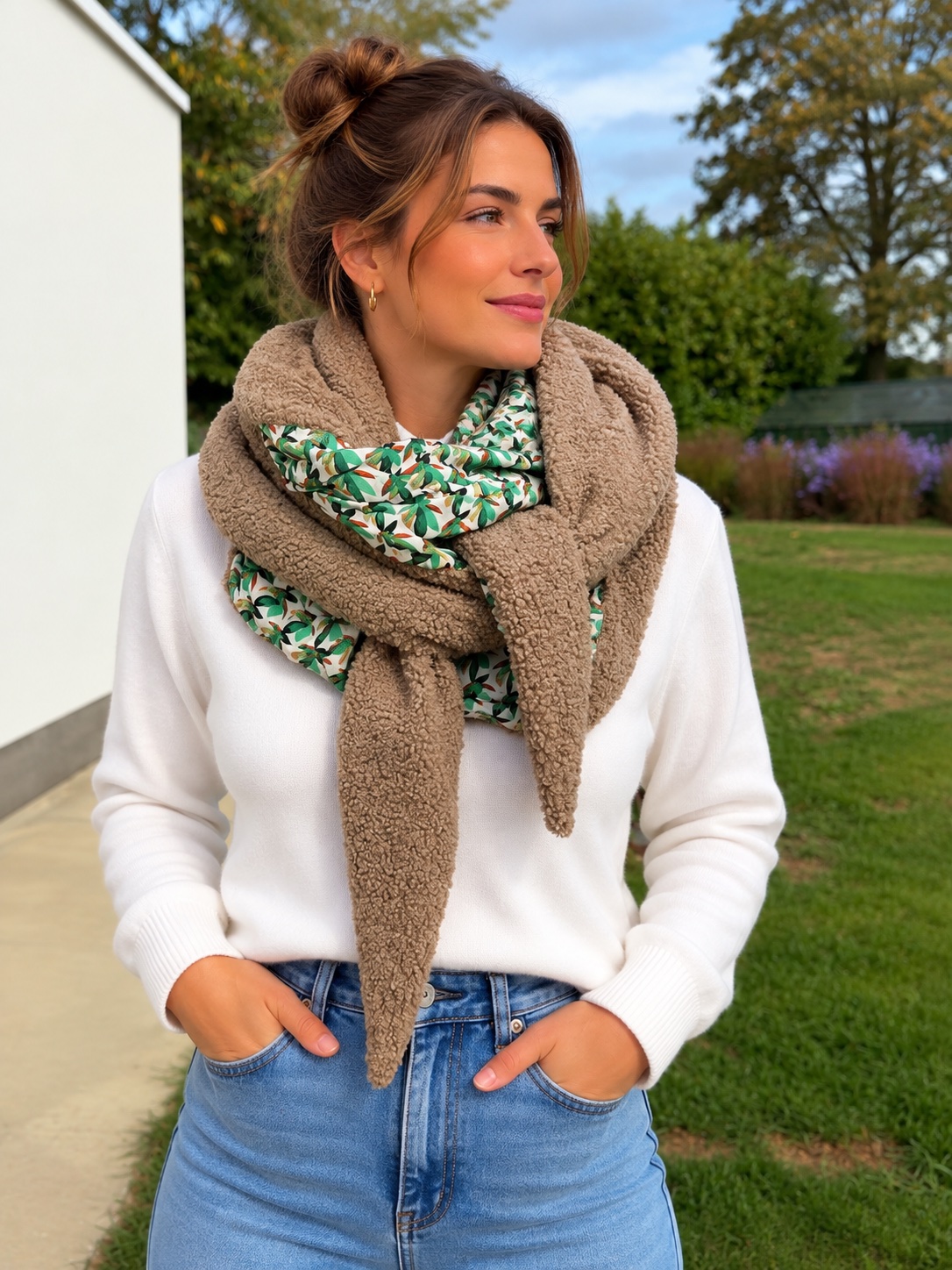 Foulard 2 coloris réversible — visuel 1