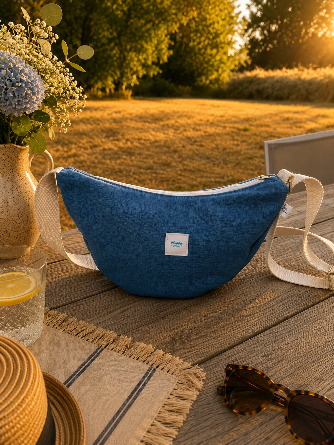 sac demi lune unique en Canva uni — visuel 1