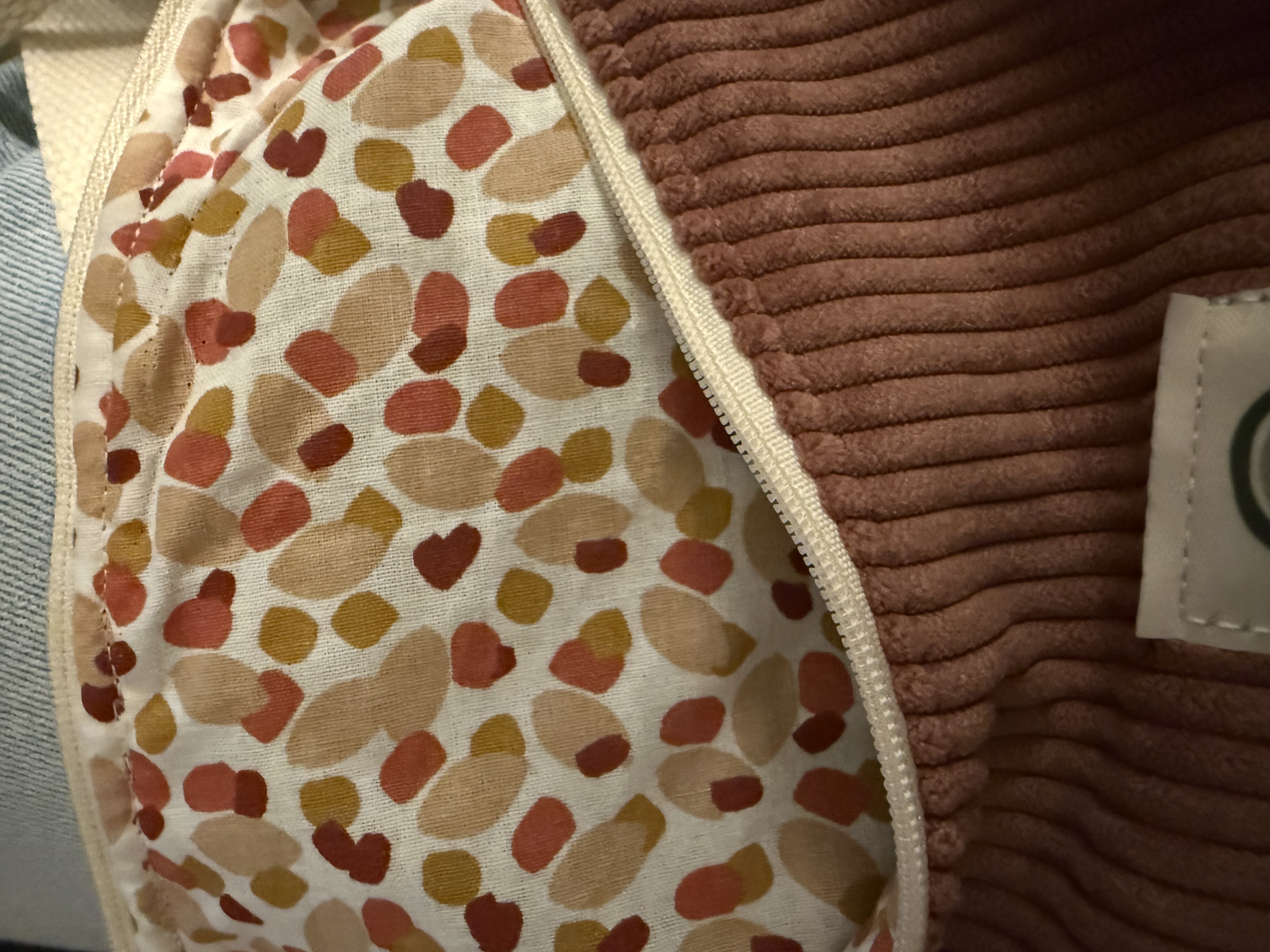 sac demu lune unique en velours côtelé uni — visuel 2