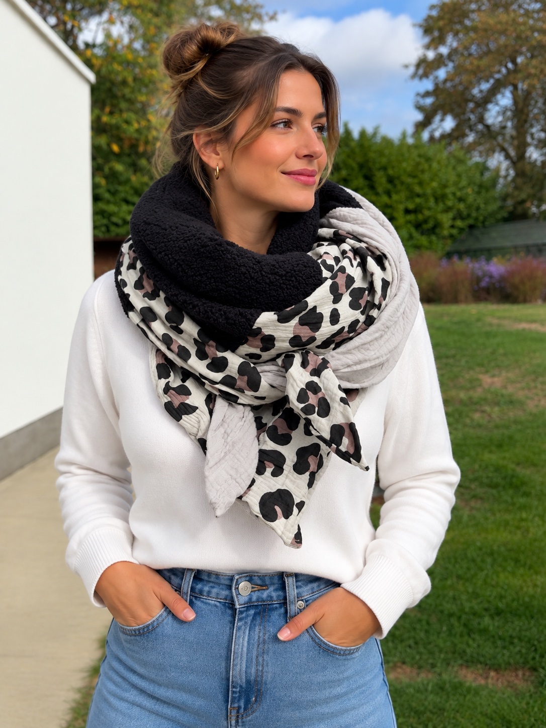 Foulard 3 coloris réversible — visuel 1